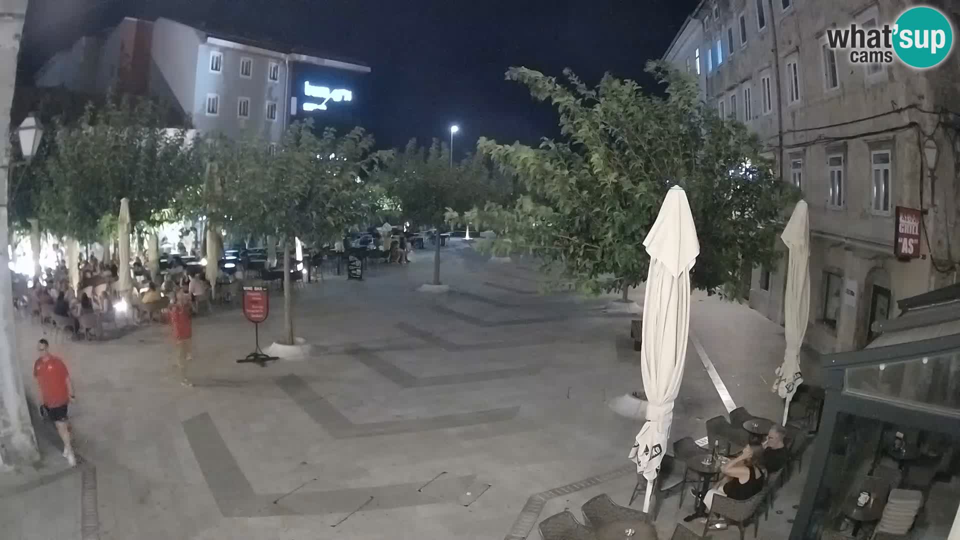 Zentrum der Stadt Senj – Pavlin platz – Live Cam Dalmatia