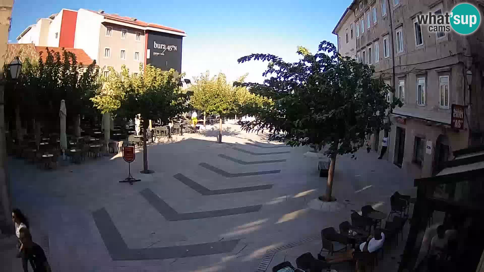 Center of Senj city – Pavlin square – Live Cam Dalmatia