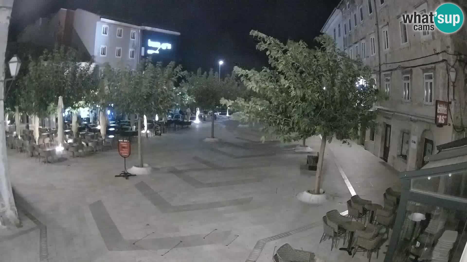 Centre de la ville de Senj – Place Pavlin – Live Cam Dalmatie