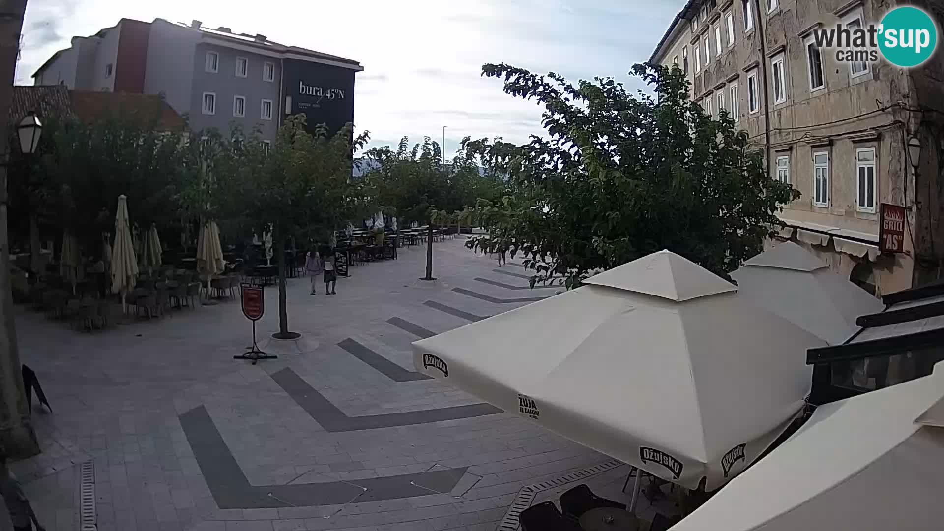 Center of Senj city – Pavlin square – Live Cam Dalmatia