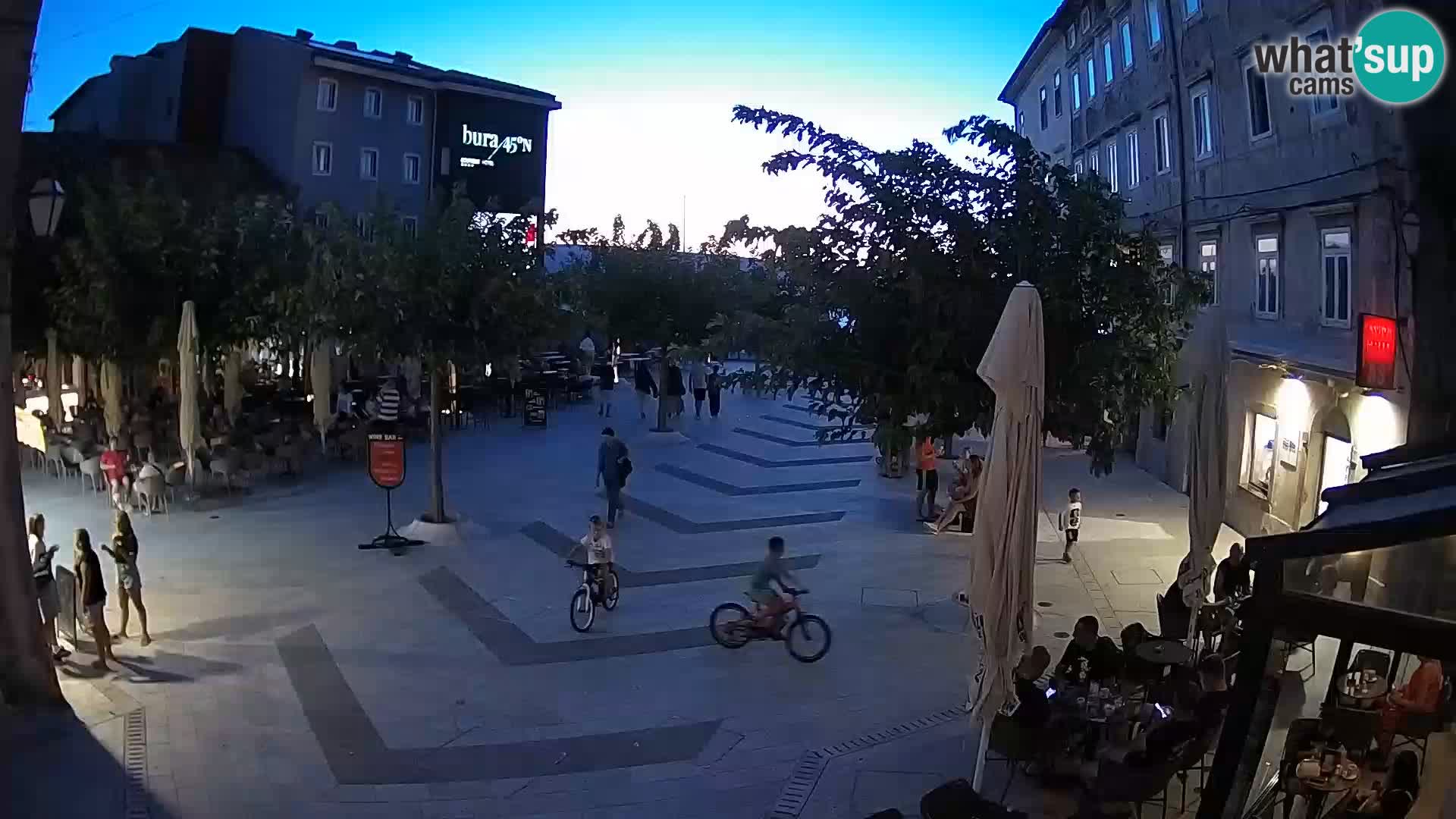 Centre de la ville de Senj – Place Pavlin – Live Cam Dalmatie