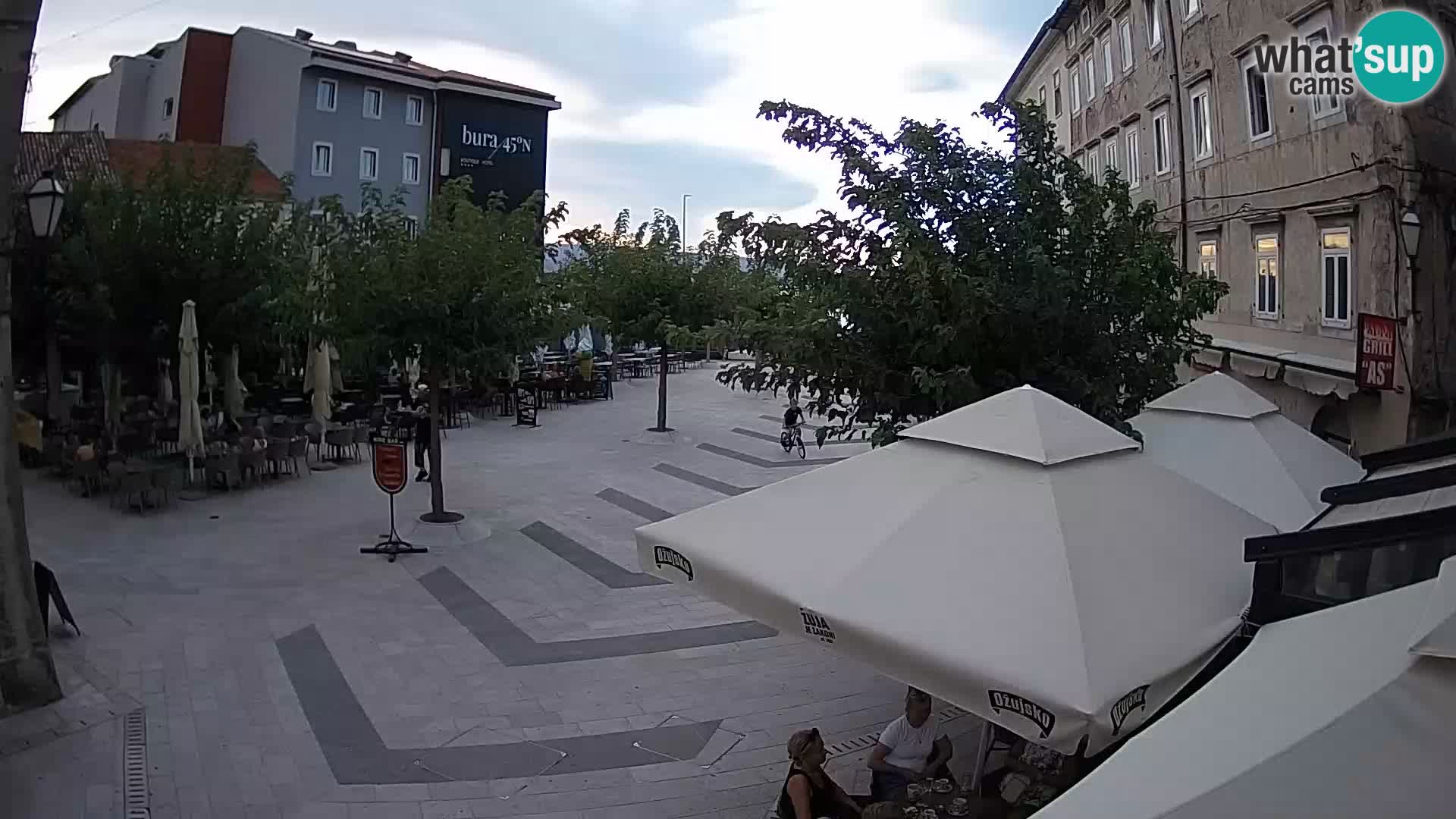 Centre de la ville de Senj – Place Pavlin – Live Cam Dalmatie