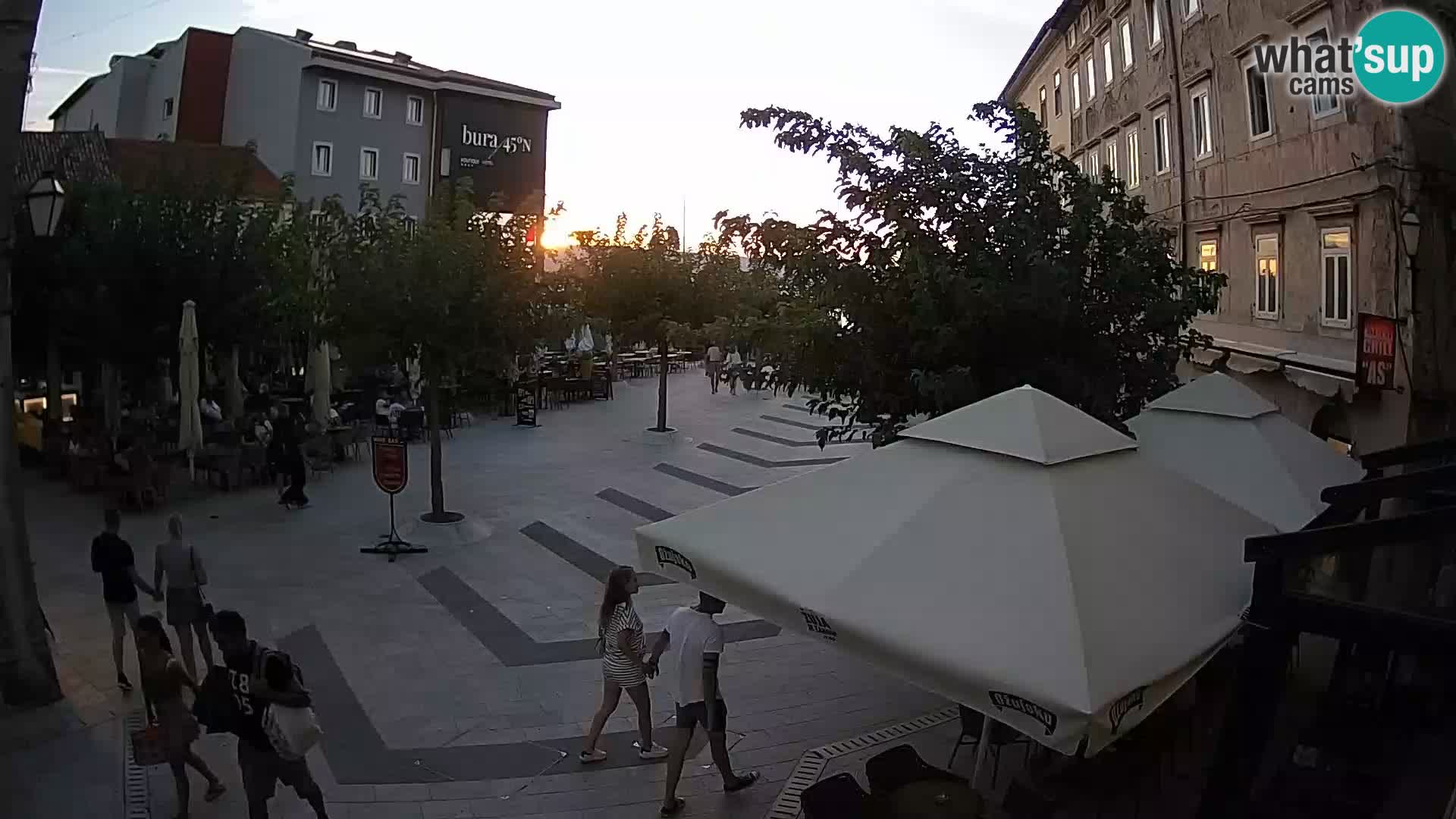 Center of Senj city – Pavlin square – Live Cam Dalmatia