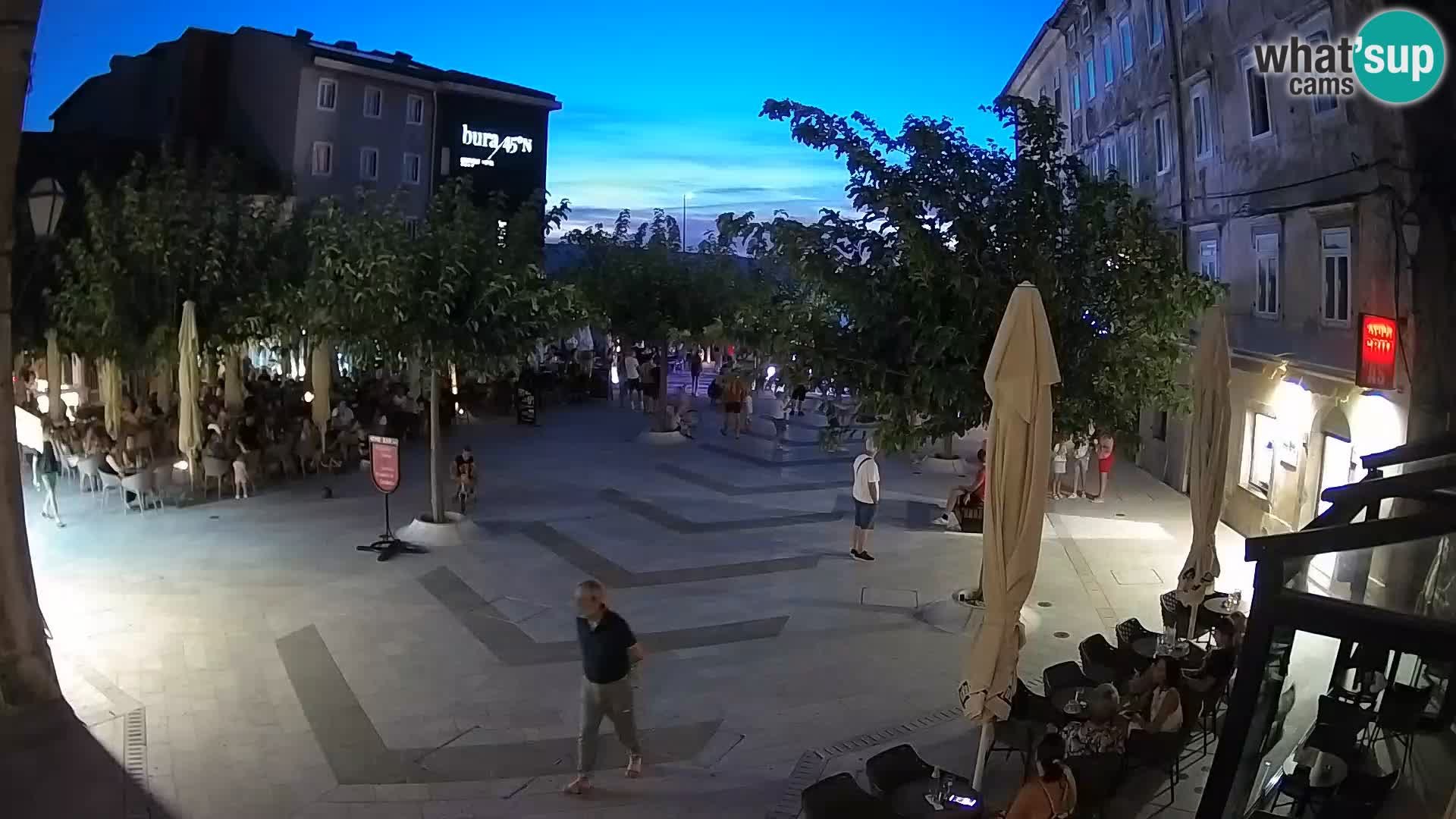 Zentrum der Stadt Senj – Pavlin platz – Live Cam Dalmatia