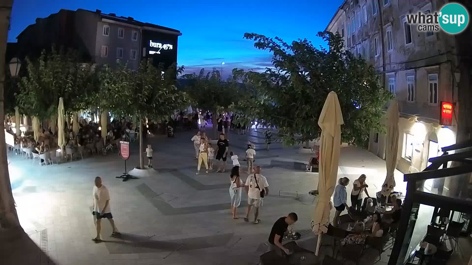 Centre de la ville de Senj – Place Pavlin – Live Cam Dalmatie