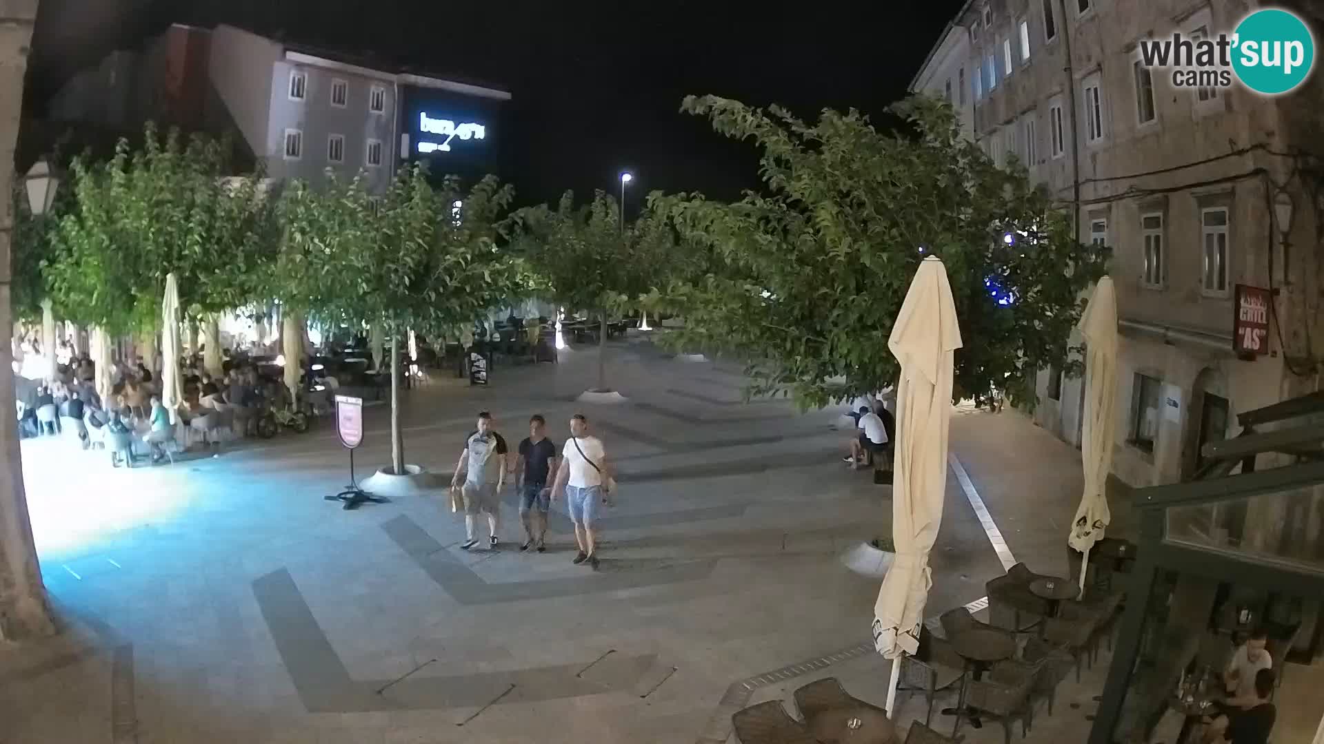Center of Senj city – Pavlin square – Live Cam Dalmatia