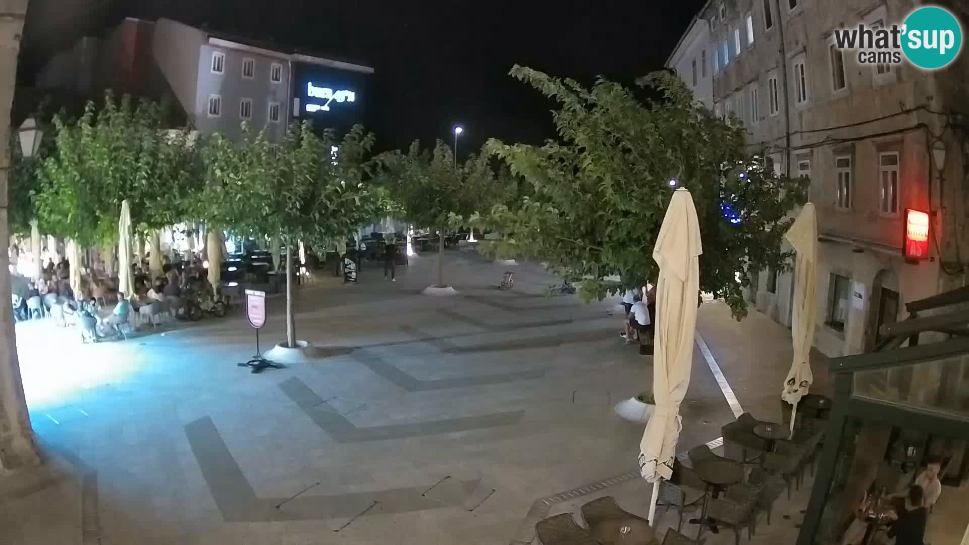 Centre de la ville de Senj – Place Pavlin – Live Cam Dalmatie