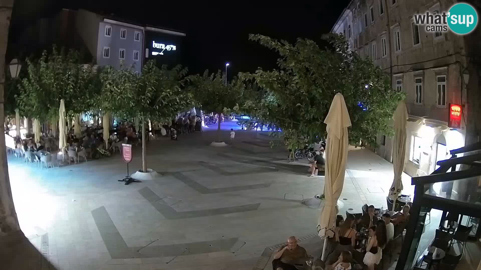 Zentrum der Stadt Senj – Pavlin platz – Live Cam Dalmatia
