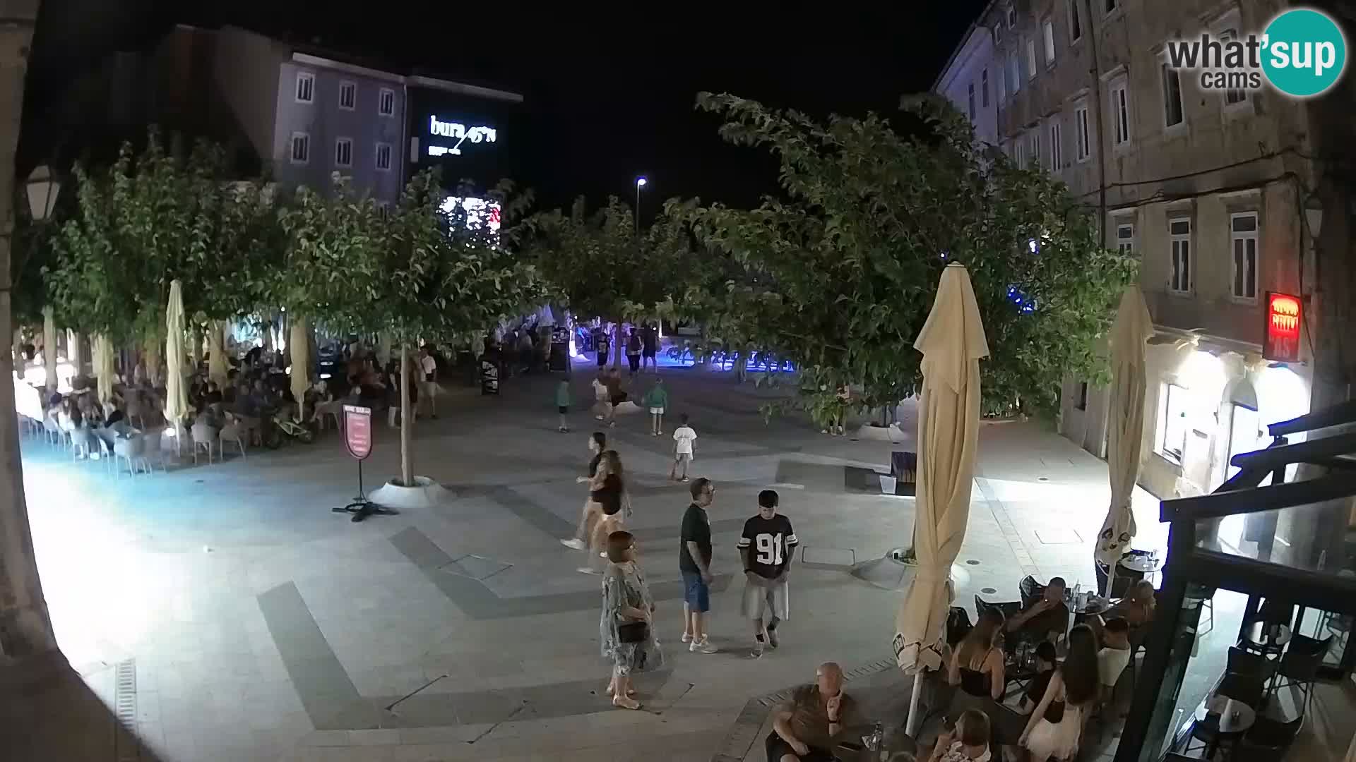 Center of Senj city – Pavlin square – Live Cam Dalmatia