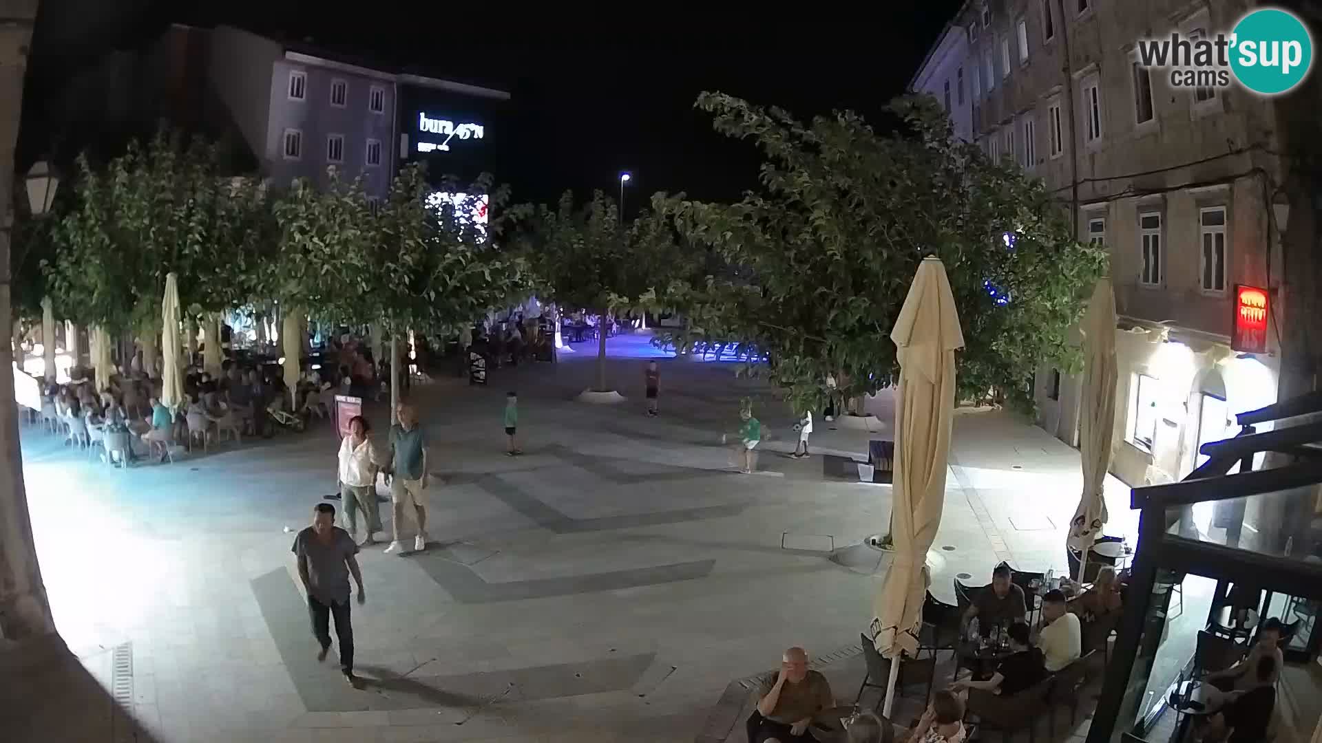 Center of Senj city – Pavlin square – Live Cam Dalmatia