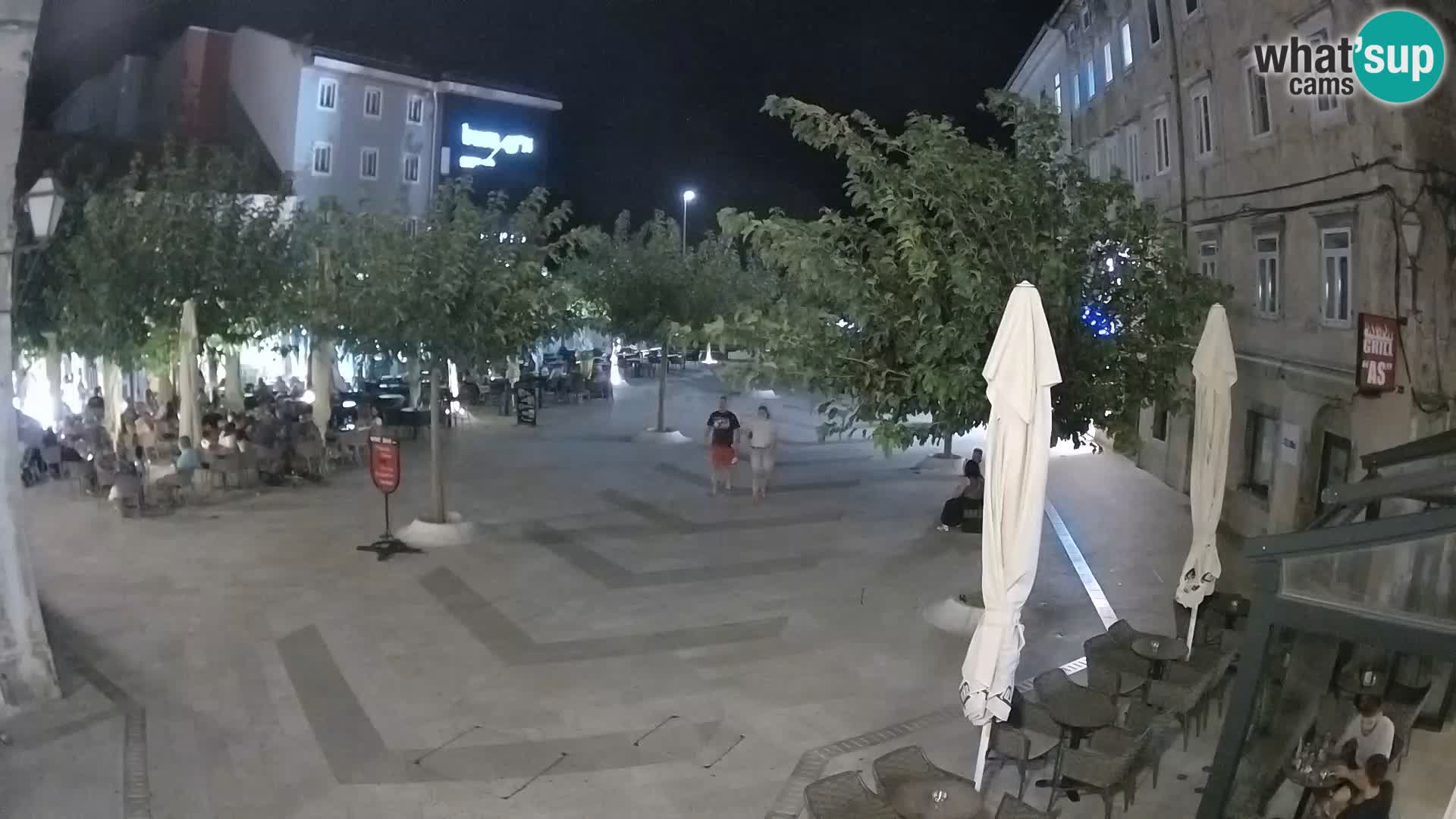 Centro de la ciudad de Senj – plaza Pavlin – Live Cam Dalmacia