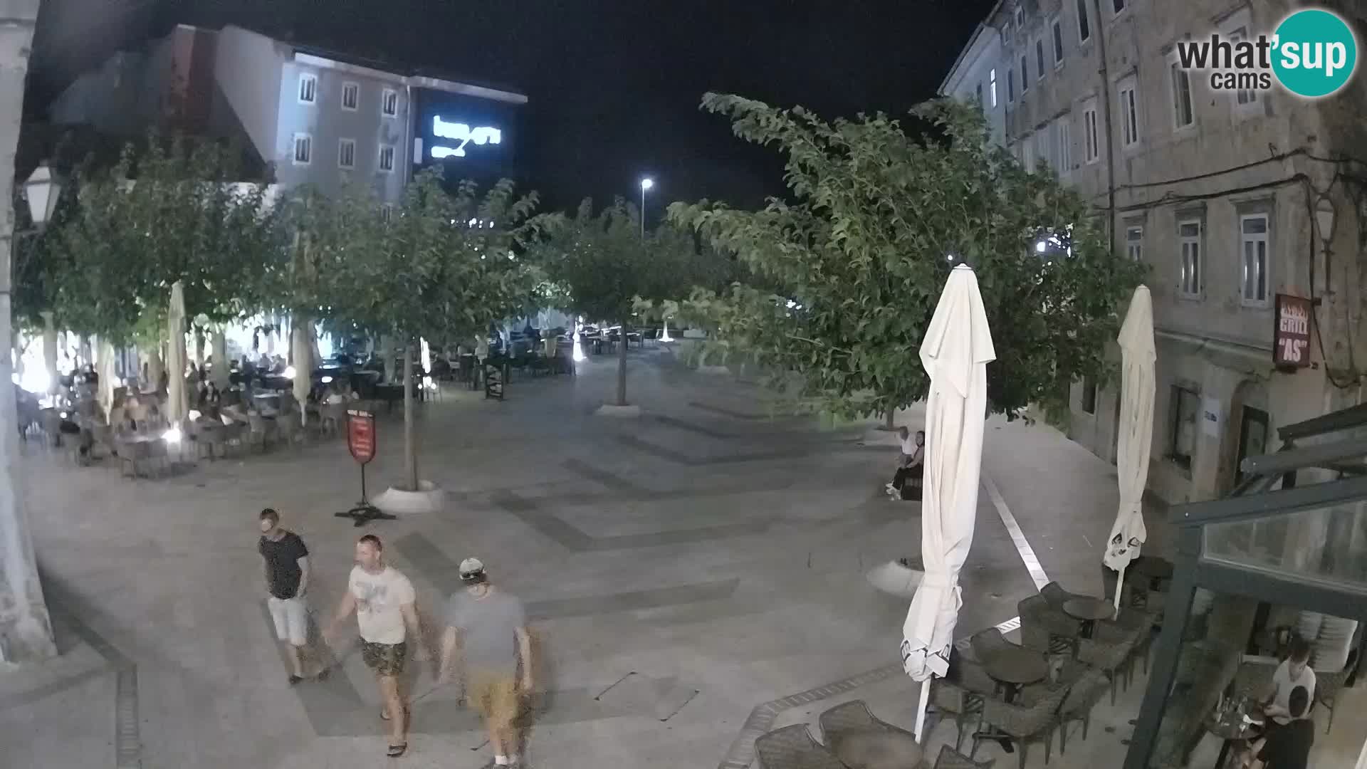 Centro de la ciudad de Senj – plaza Pavlin – Live Cam Dalmacia