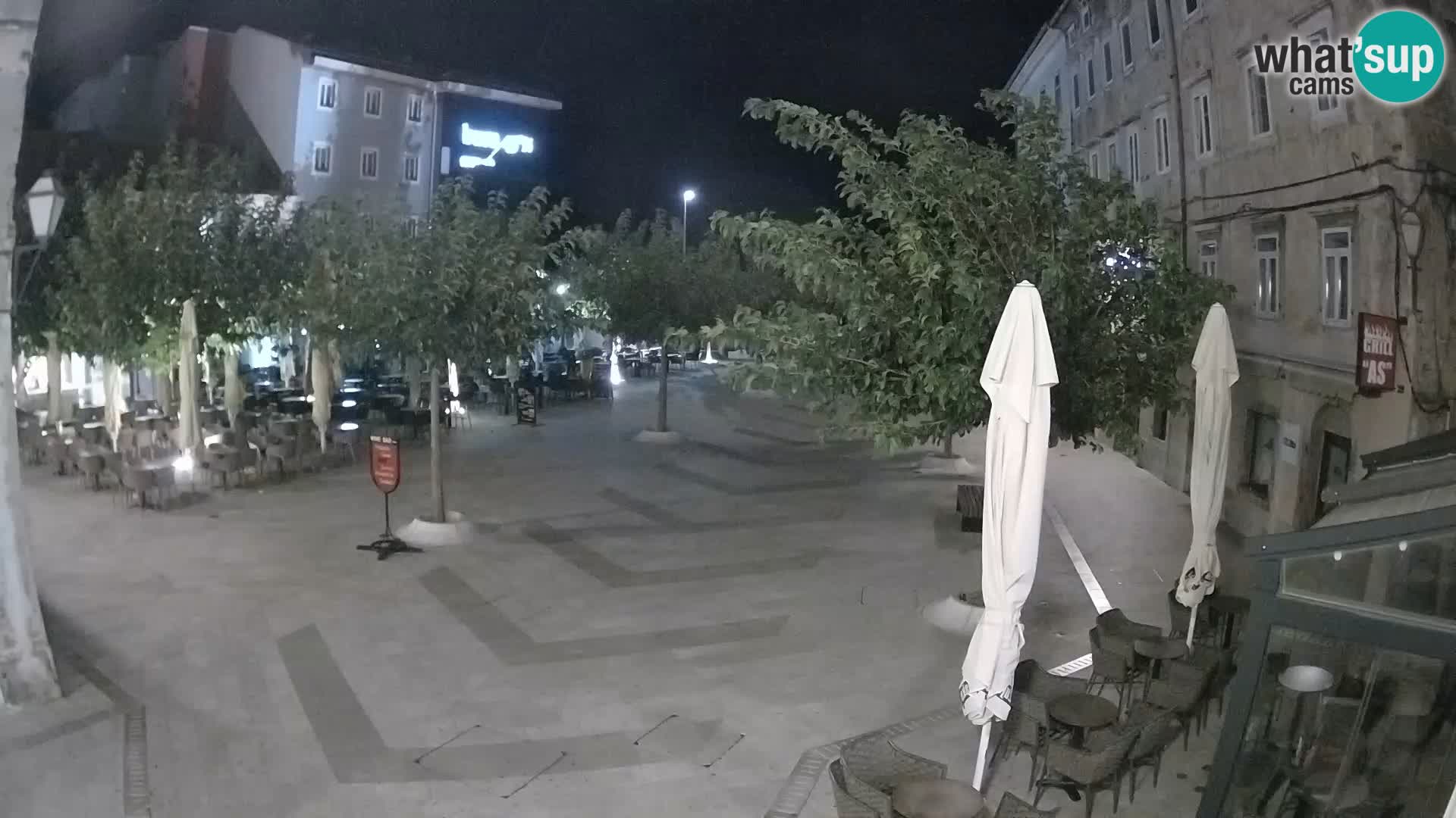 Centro della città di Senj – Piazza Pavlin – Live Cam Dalmazia