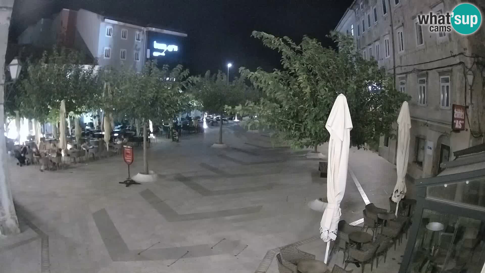 Centre de la ville de Senj – Place Pavlin – Live Cam Dalmatie