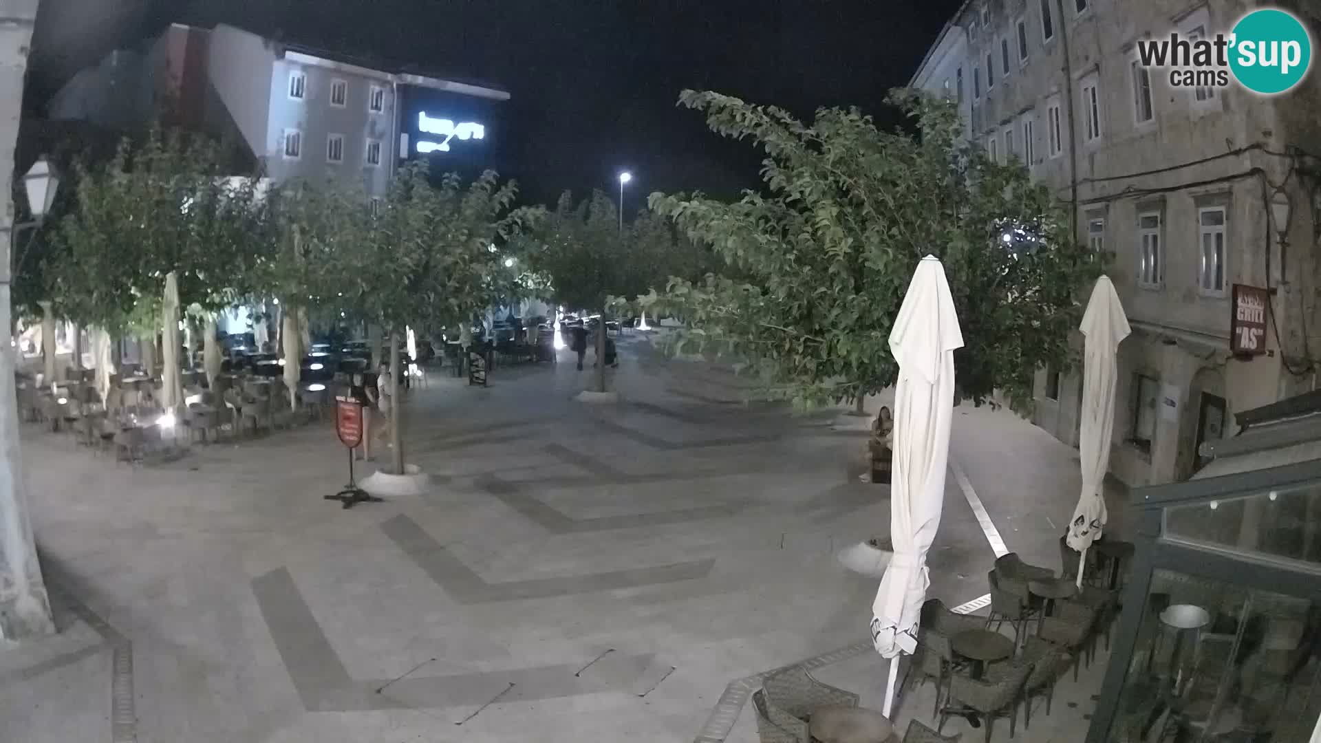 Centro de la ciudad de Senj – plaza Pavlin – Live Cam Dalmacia