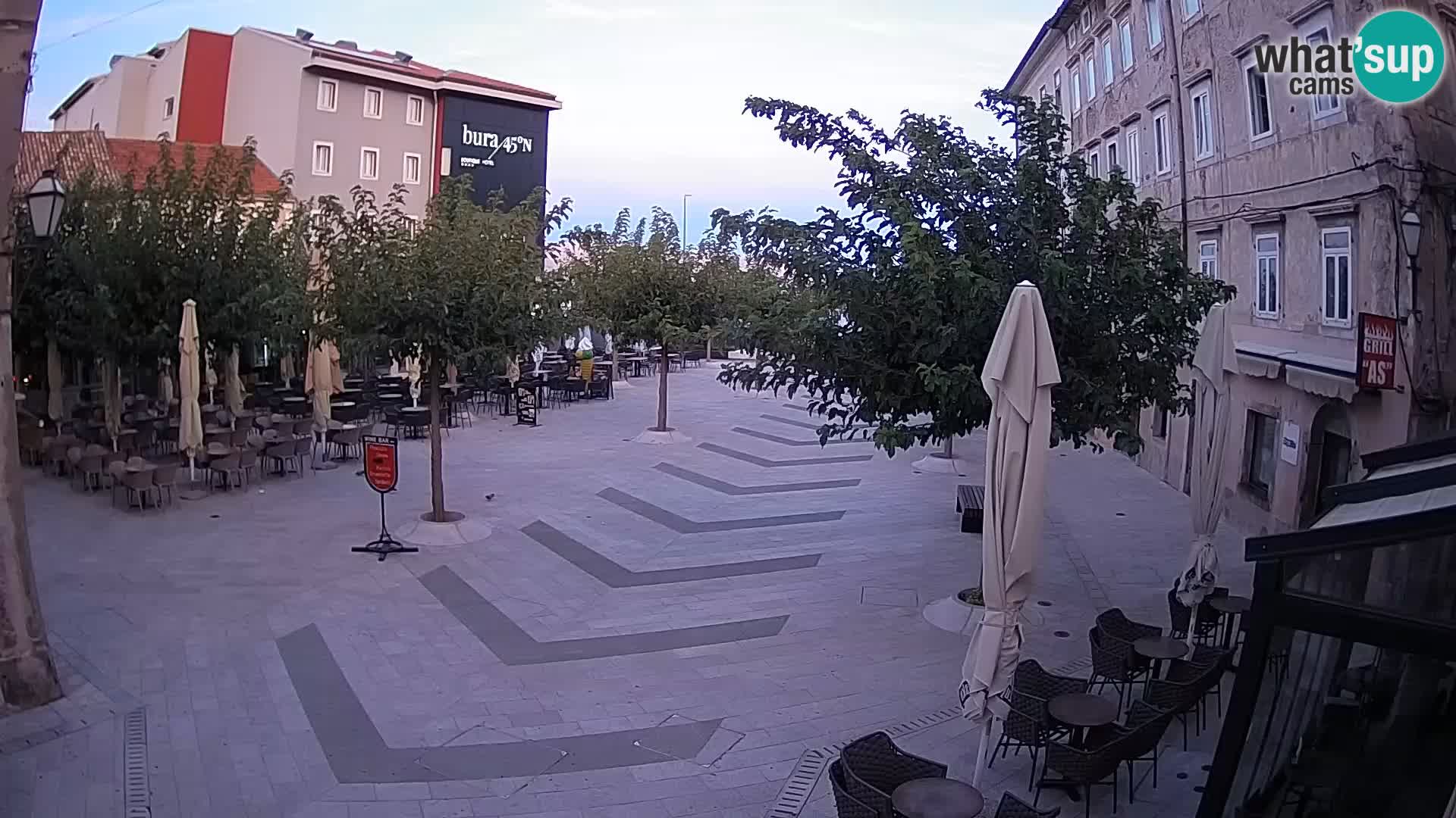 Centro della città di Senj – Piazza Pavlin – Live Cam Dalmazia