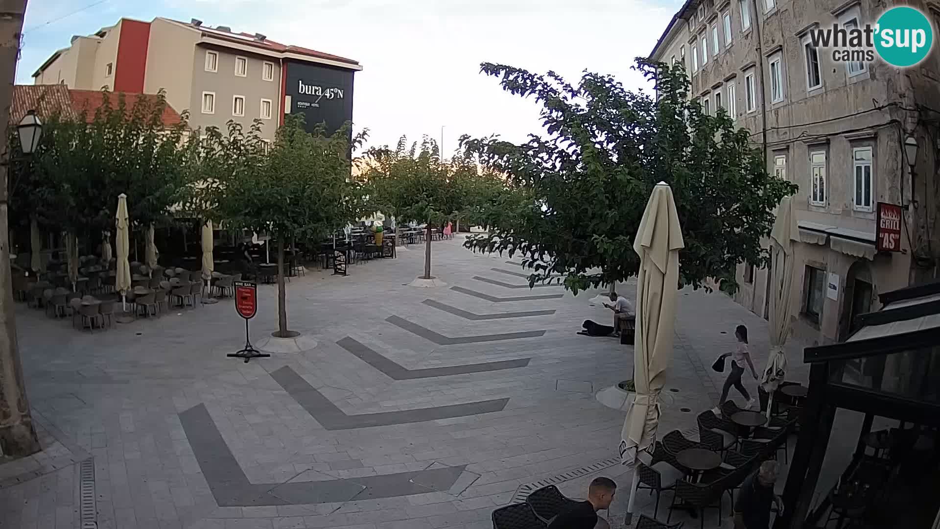 Center of Senj city – Pavlin square – Live Cam Dalmatia