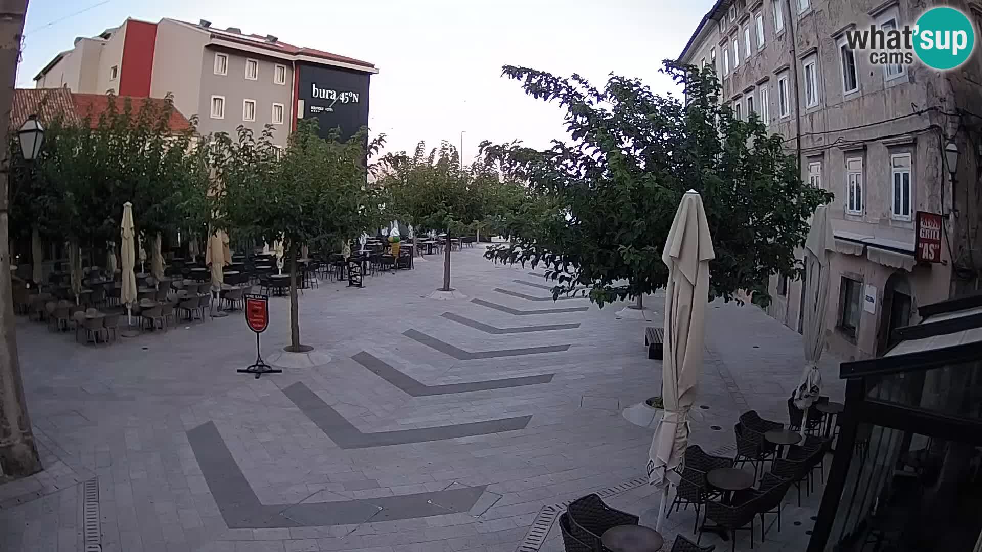 Centro della città di Senj – Piazza Pavlin – Live Cam Dalmazia