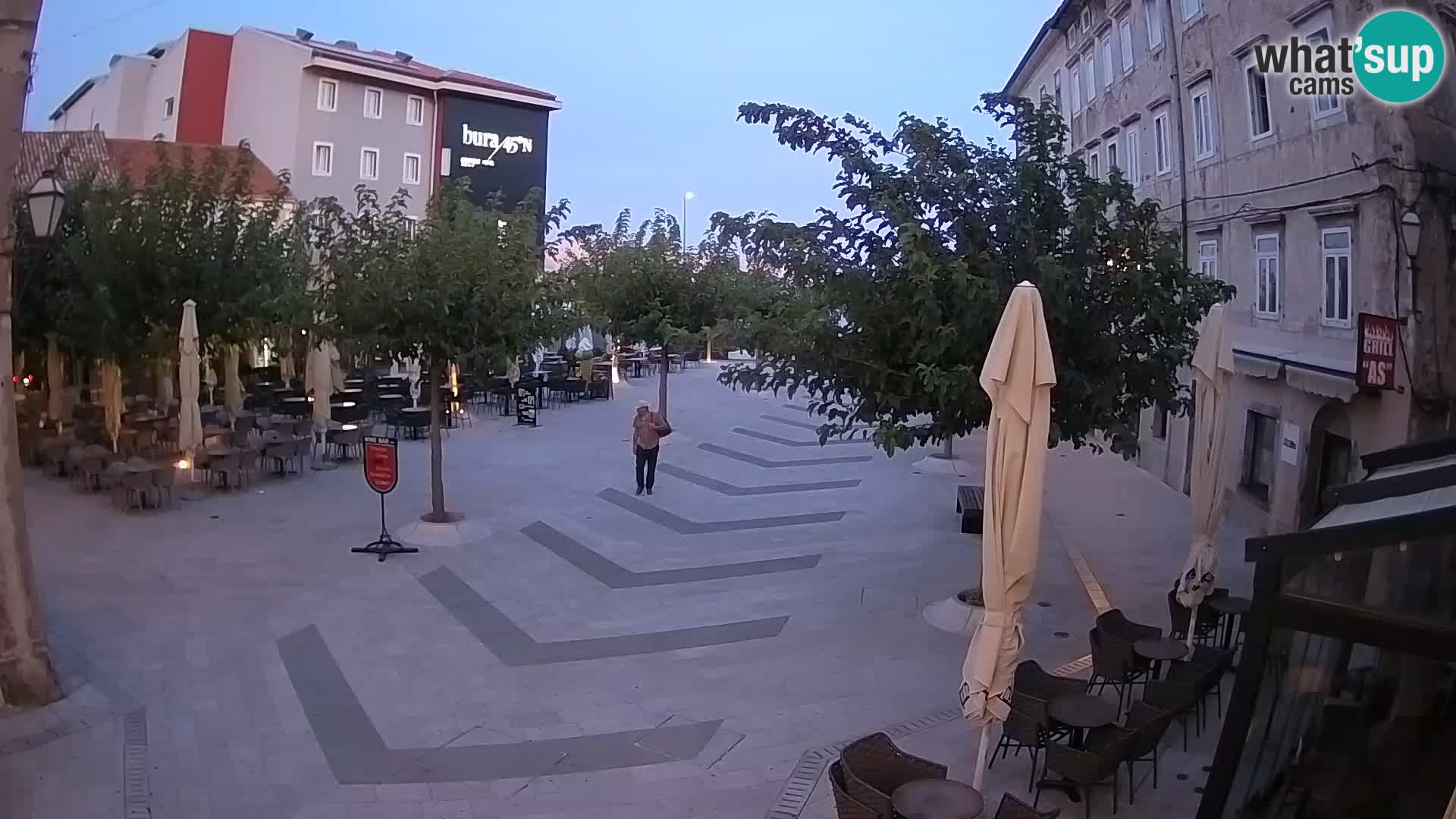 Center of Senj city – Pavlin square – Live Cam Dalmatia