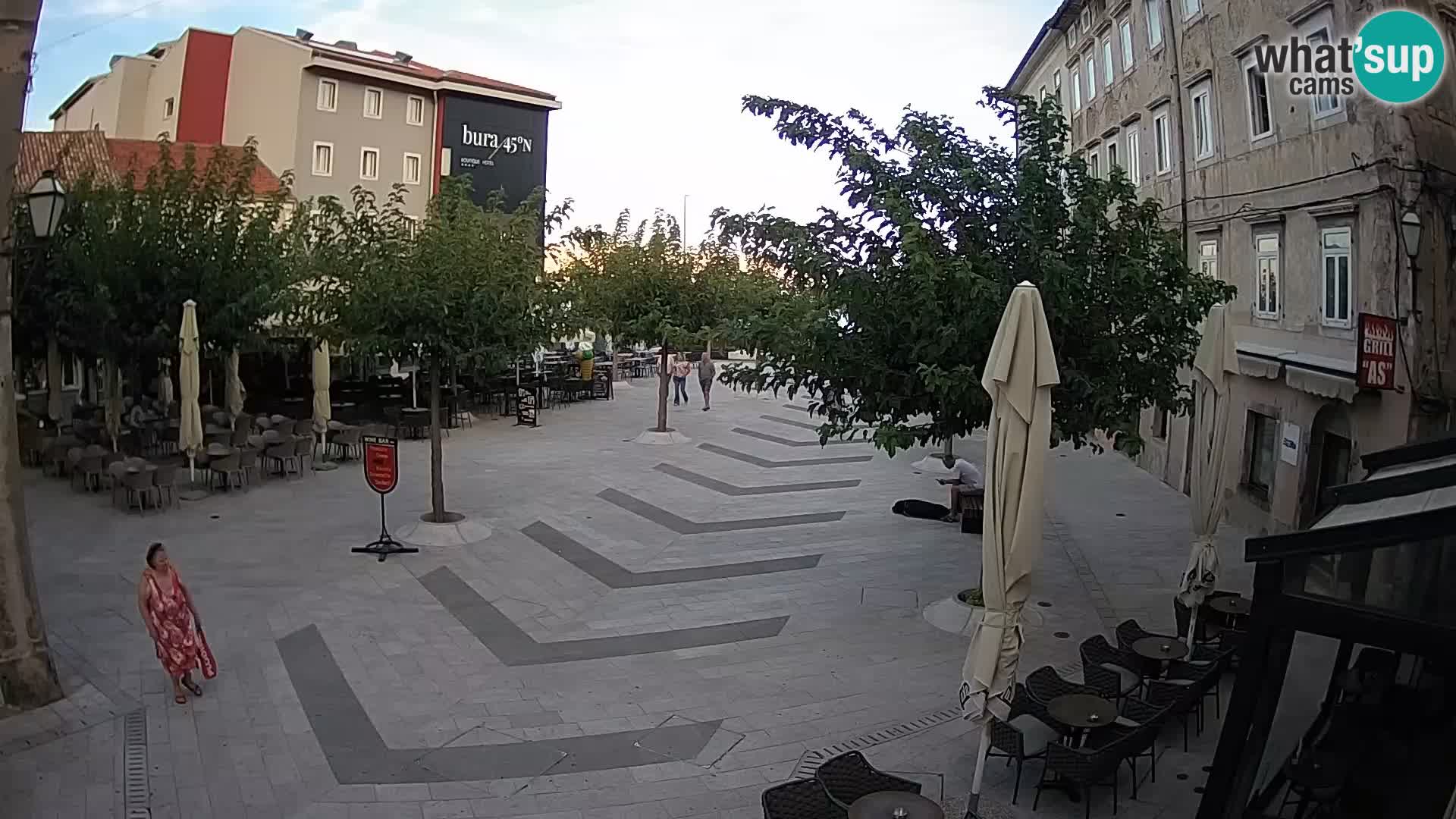 Centro della città di Senj – Piazza Pavlin – Live Cam Dalmazia