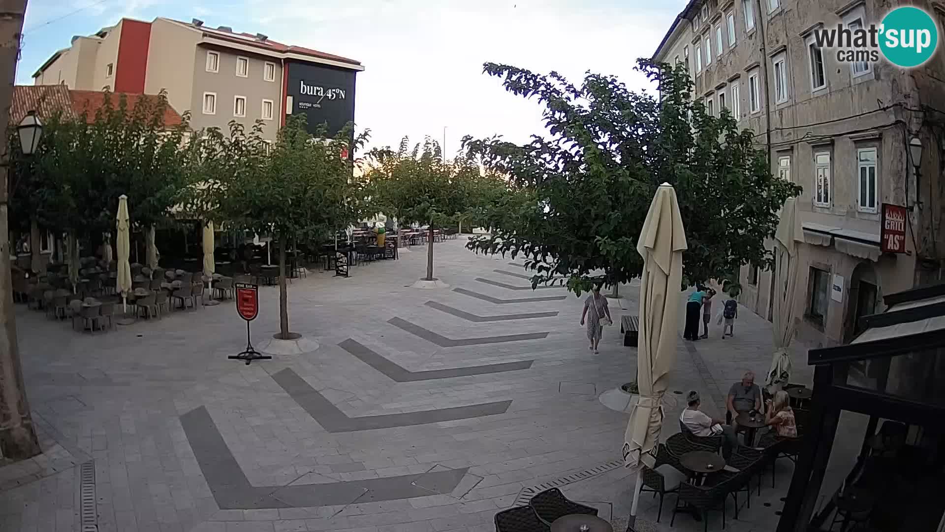 Center of Senj city – Pavlin square – Live Cam Dalmatia