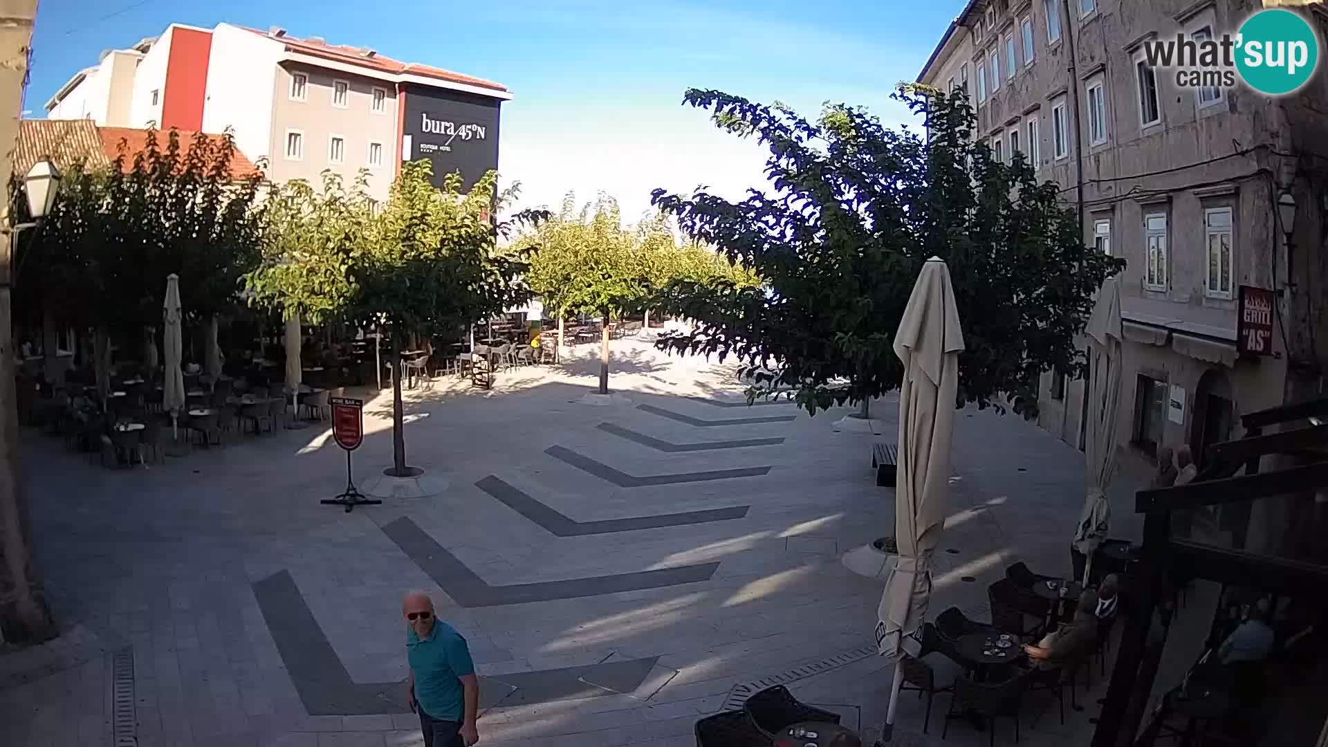 Center of Senj city – Pavlin square – Live Cam Dalmatia