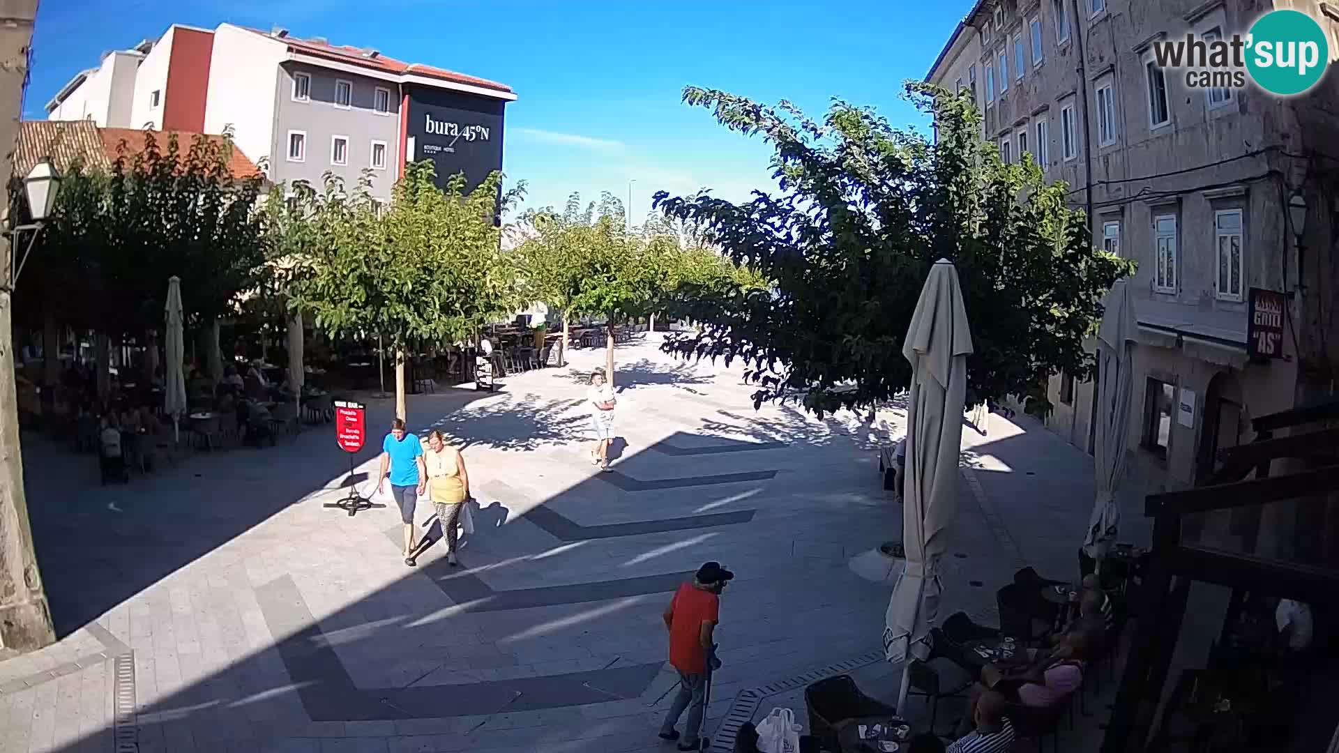 Centro della città di Senj – Piazza Pavlin – Live Cam Dalmazia