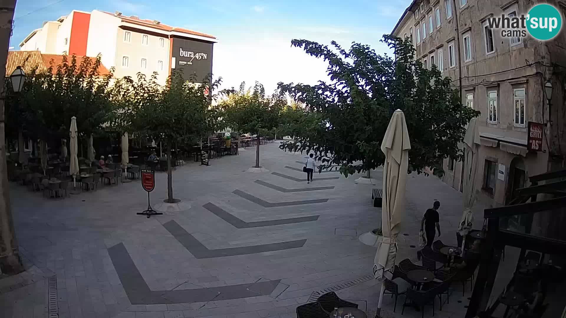 Centro della città di Senj – Piazza Pavlin – Live Cam Dalmazia