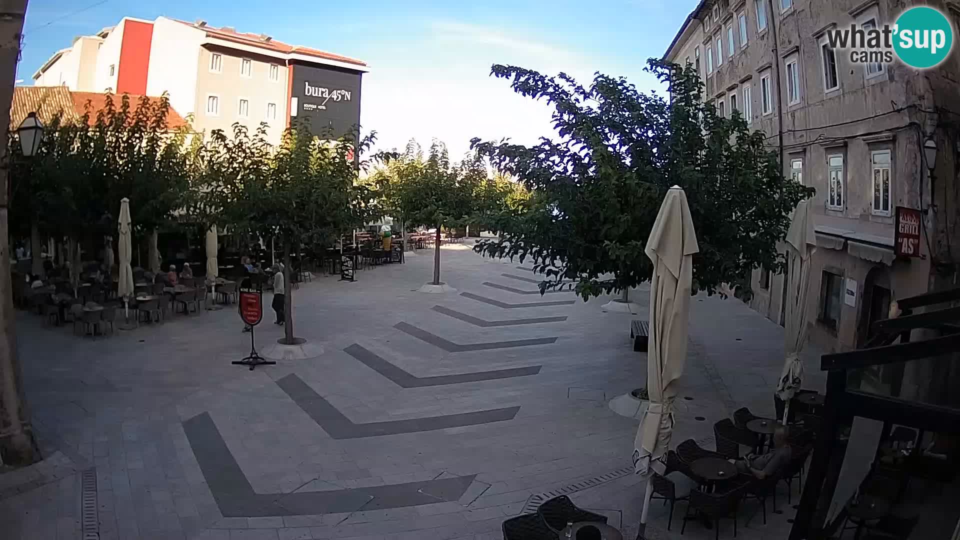 Centro della città di Senj – Piazza Pavlin – Live Cam Dalmazia