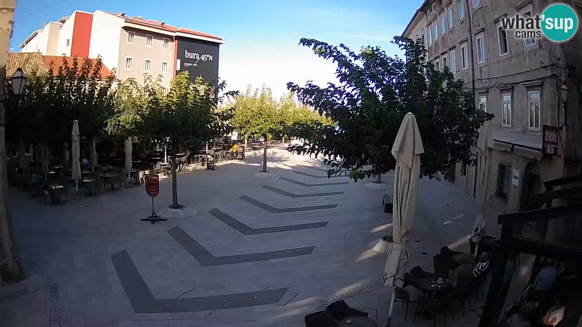 Centre de la ville de Senj – Place Pavlin – Live Cam Dalmatie