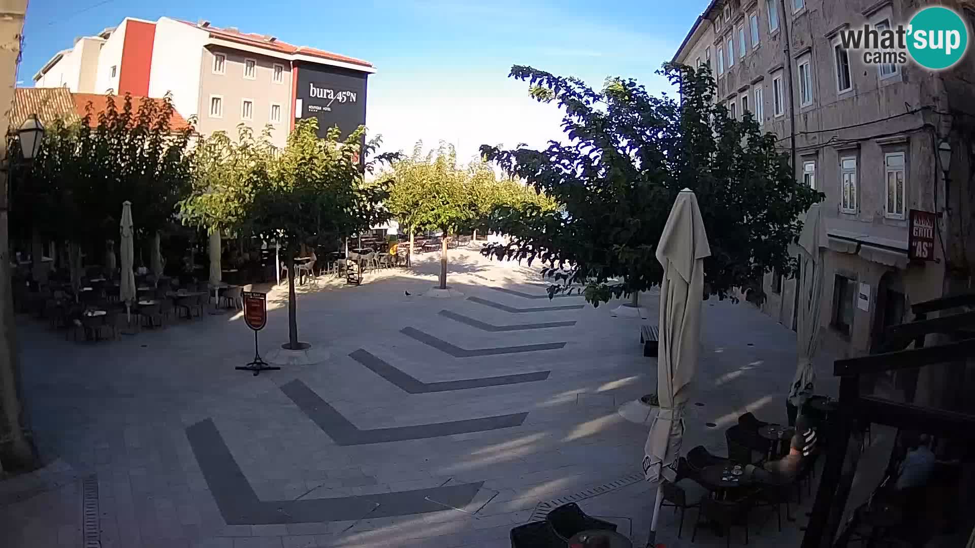 Centro de la ciudad de Senj – plaza Pavlin – Live Cam Dalmacia