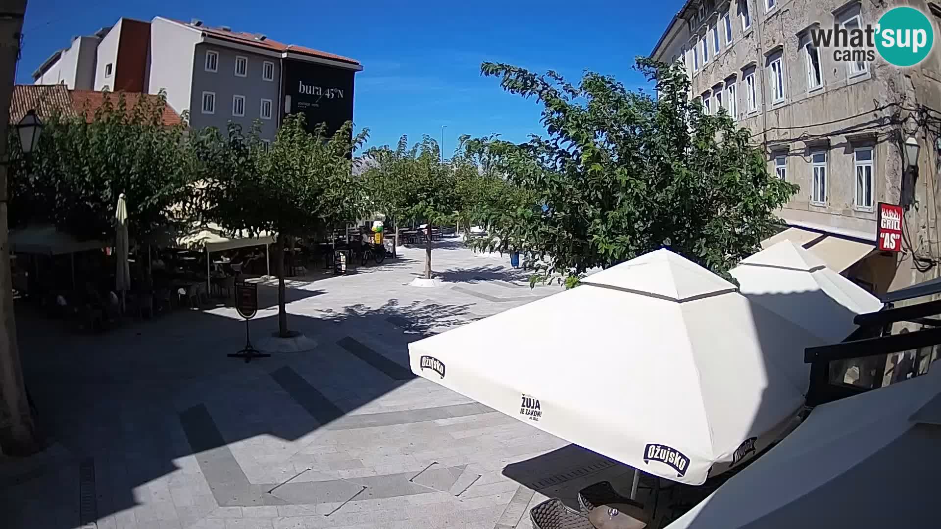 Center of Senj city – Pavlin square – Live Cam Dalmatia