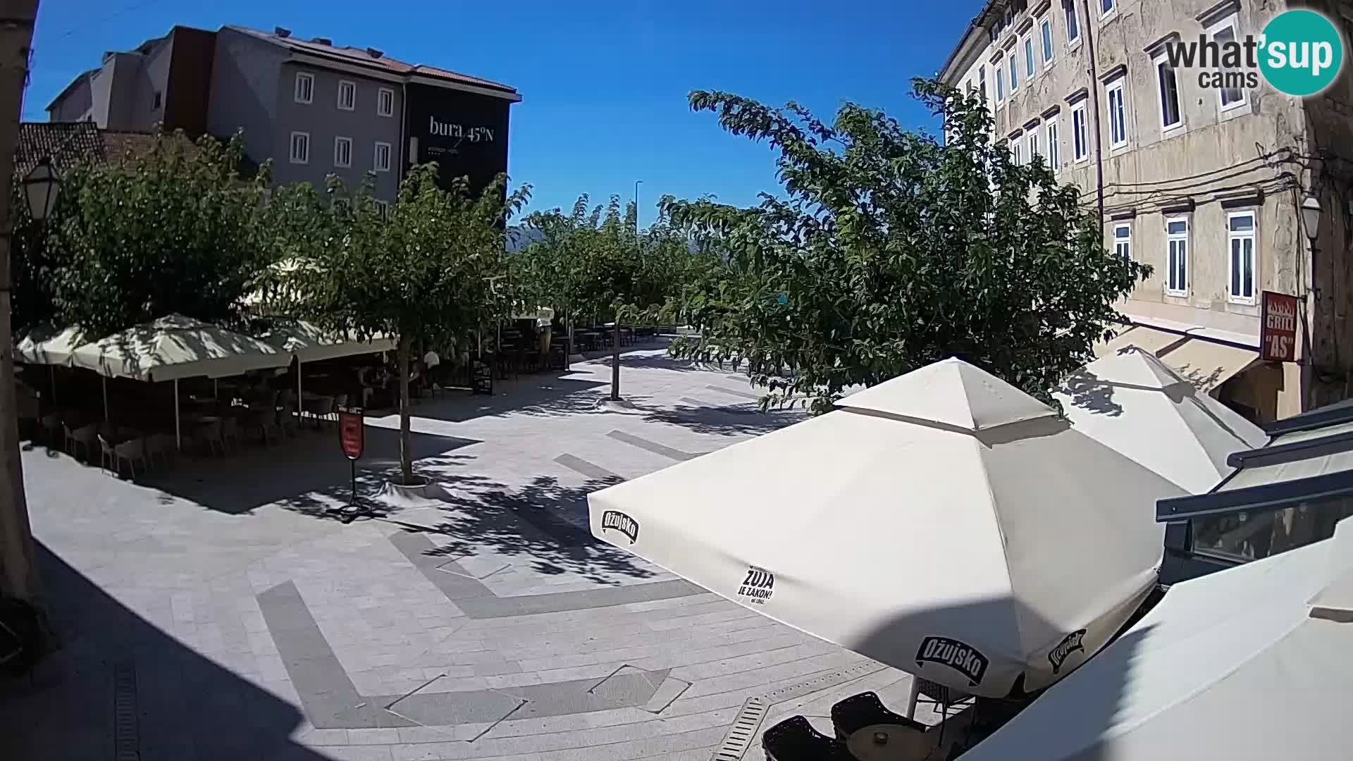 Center of Senj city – Pavlin square – Live Cam Dalmatia