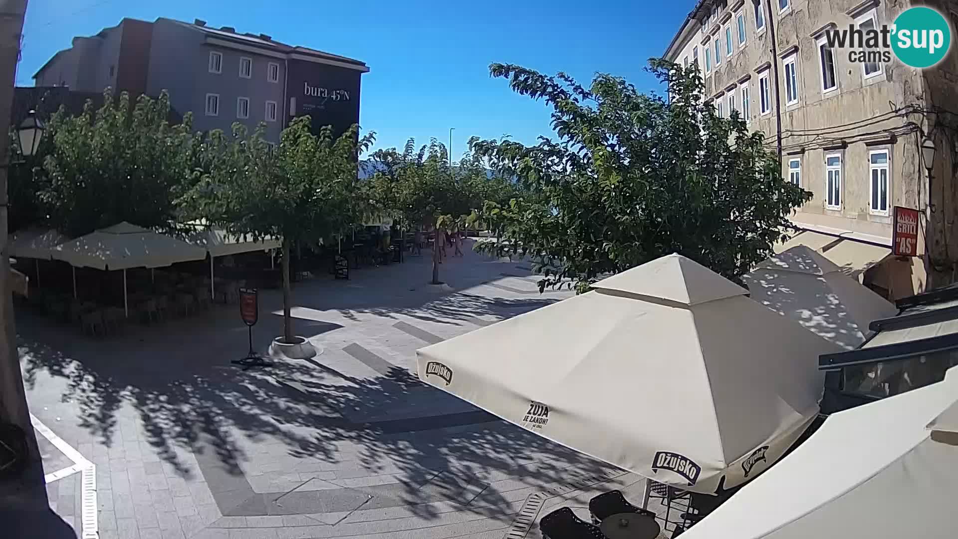 Center of Senj city – Pavlin square – Live Cam Dalmatia