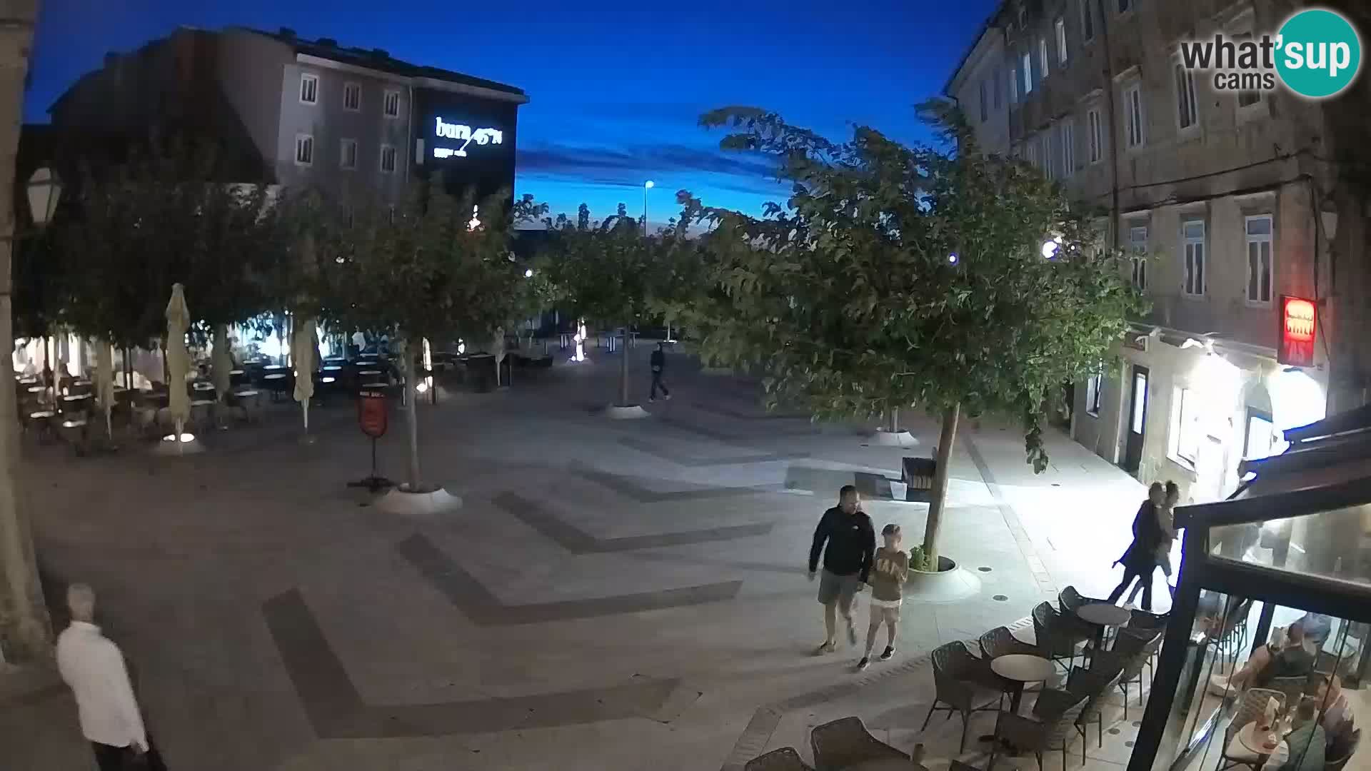 Zentrum der Stadt Senj – Pavlin platz – Live Cam Dalmatia