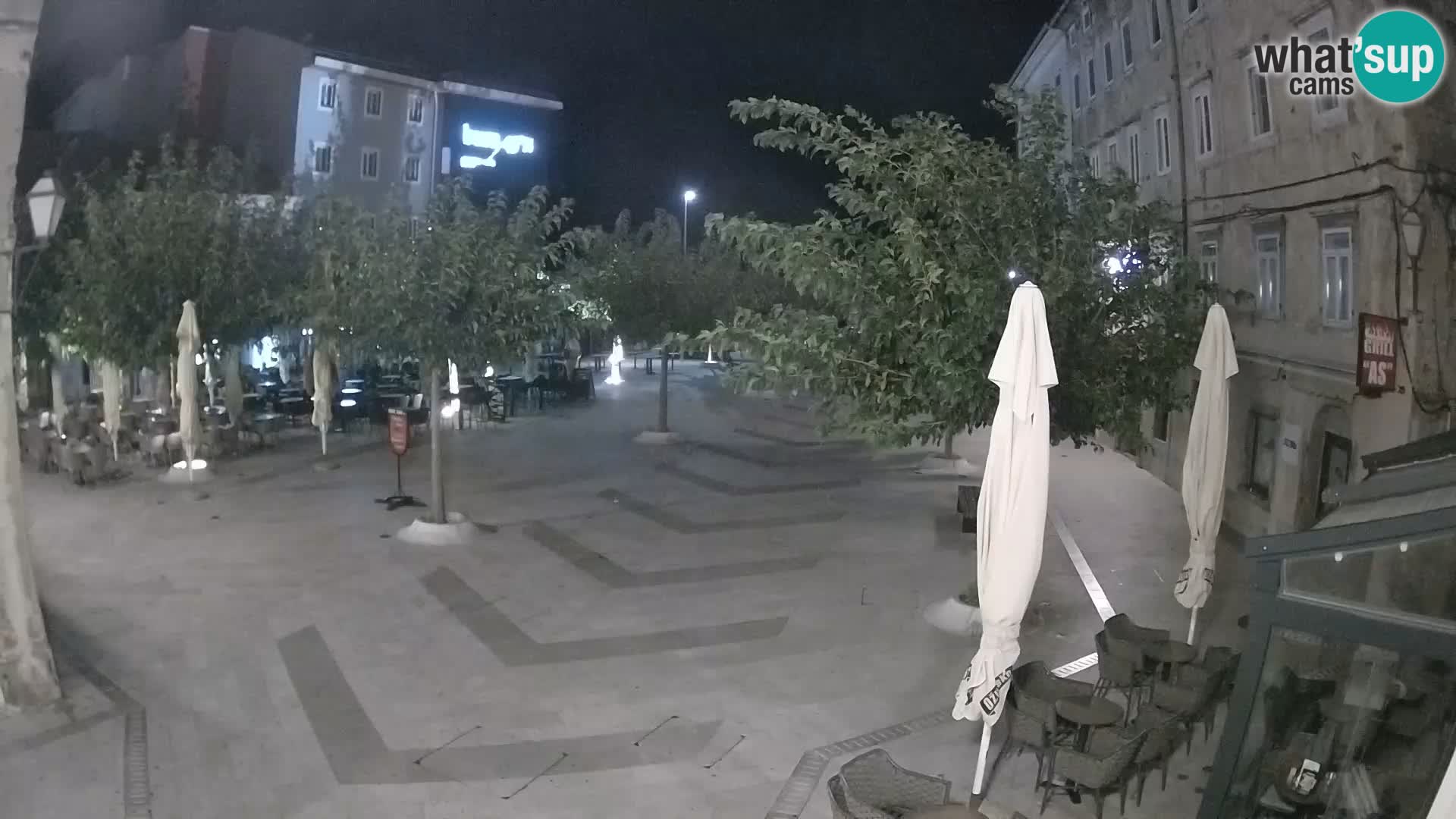 Centre de la ville de Senj – Place Pavlin – Live Cam Dalmatie