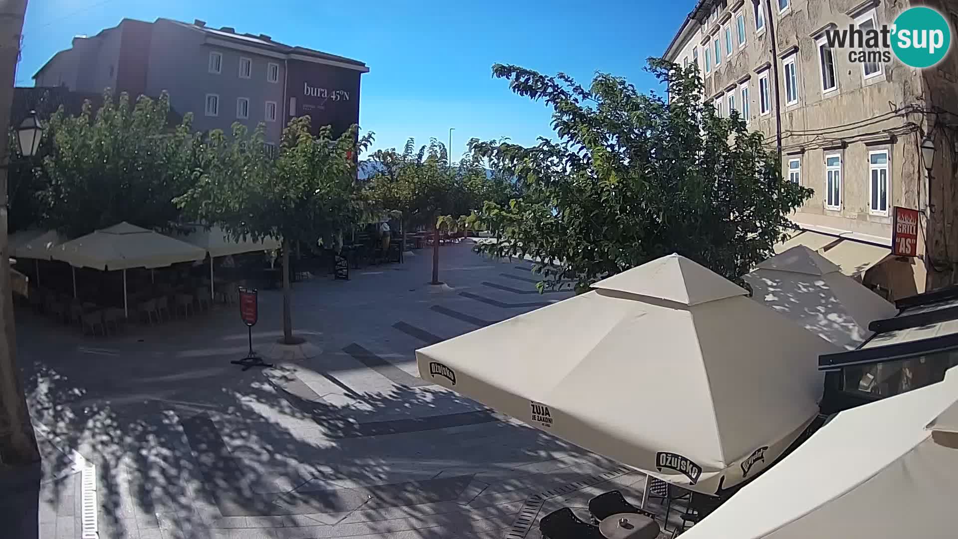 Centre de la ville de Senj – Place Pavlin – Live Cam Dalmatie