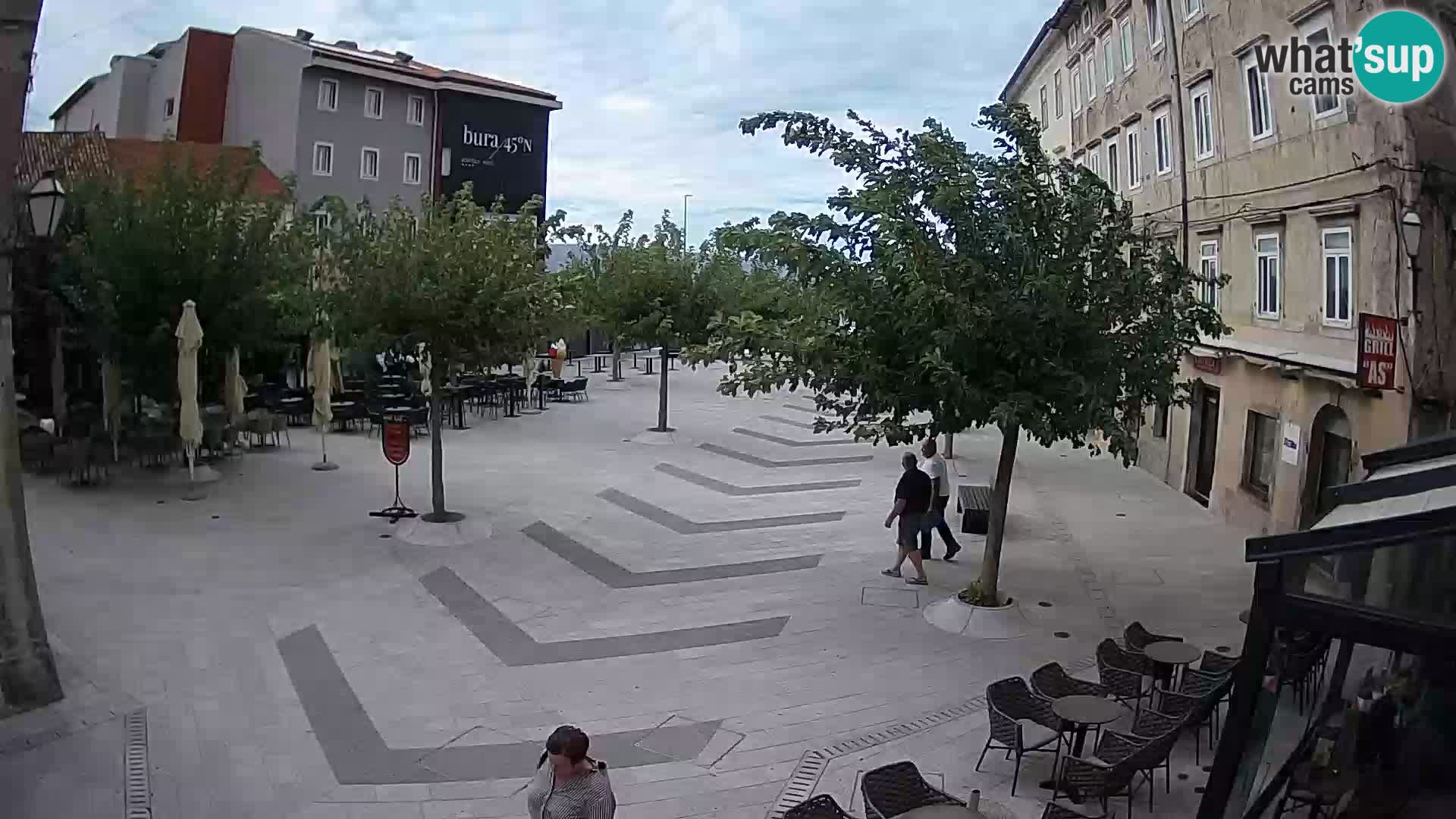 Centre de la ville de Senj – Place Pavlin – Live Cam Dalmatie