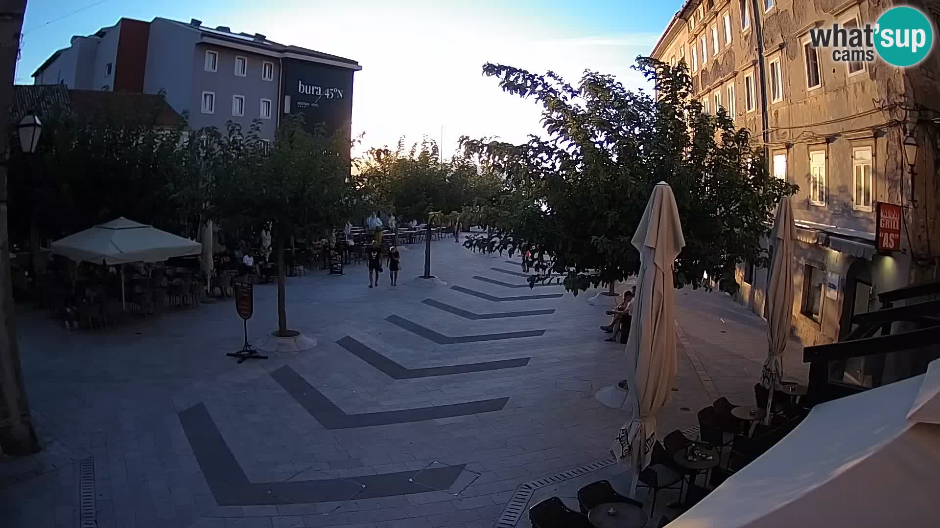 Center of Senj city – Pavlin square – Live Cam Dalmatia