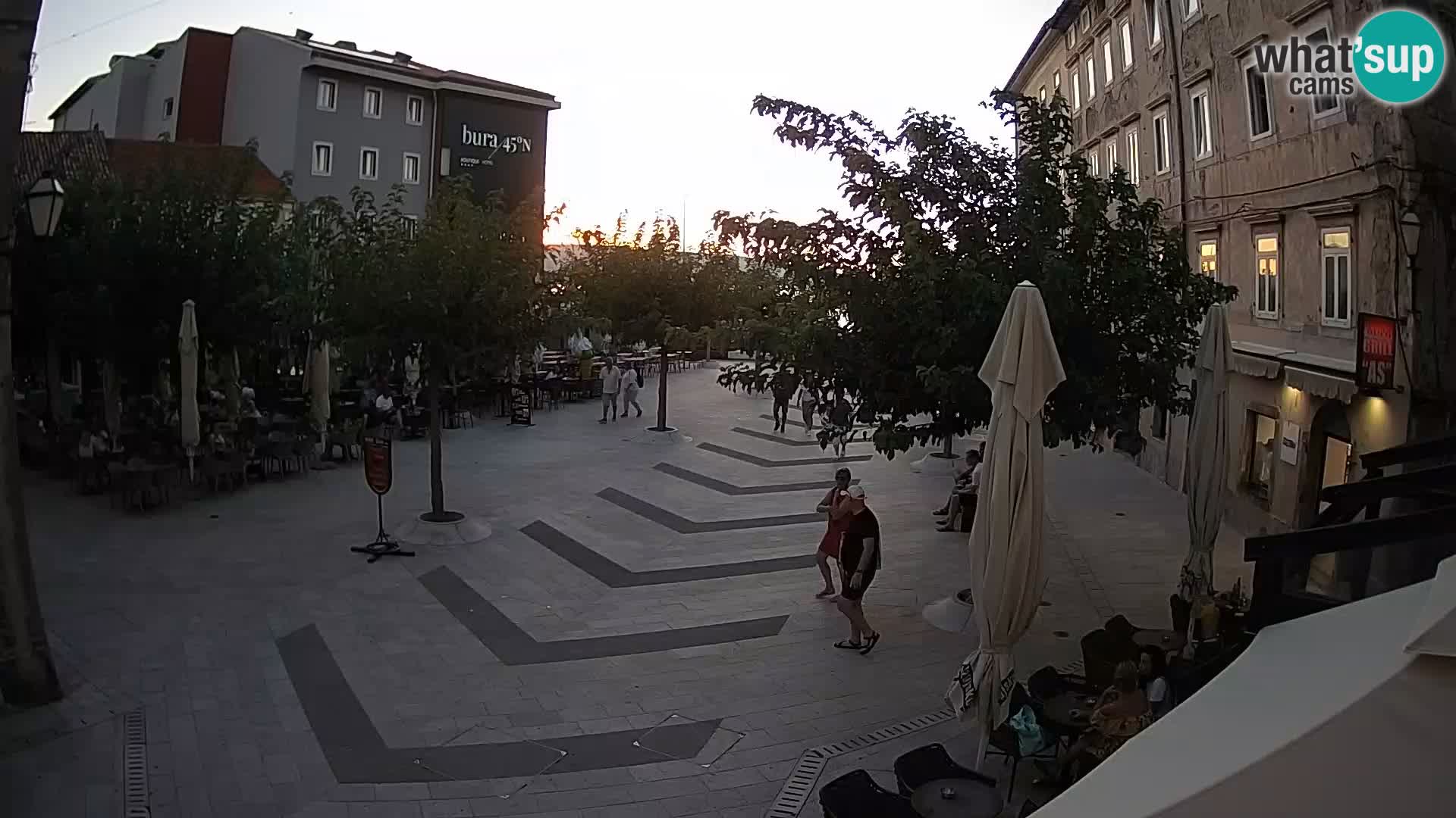 Centre de la ville de Senj – Place Pavlin – Live Cam Dalmatie
