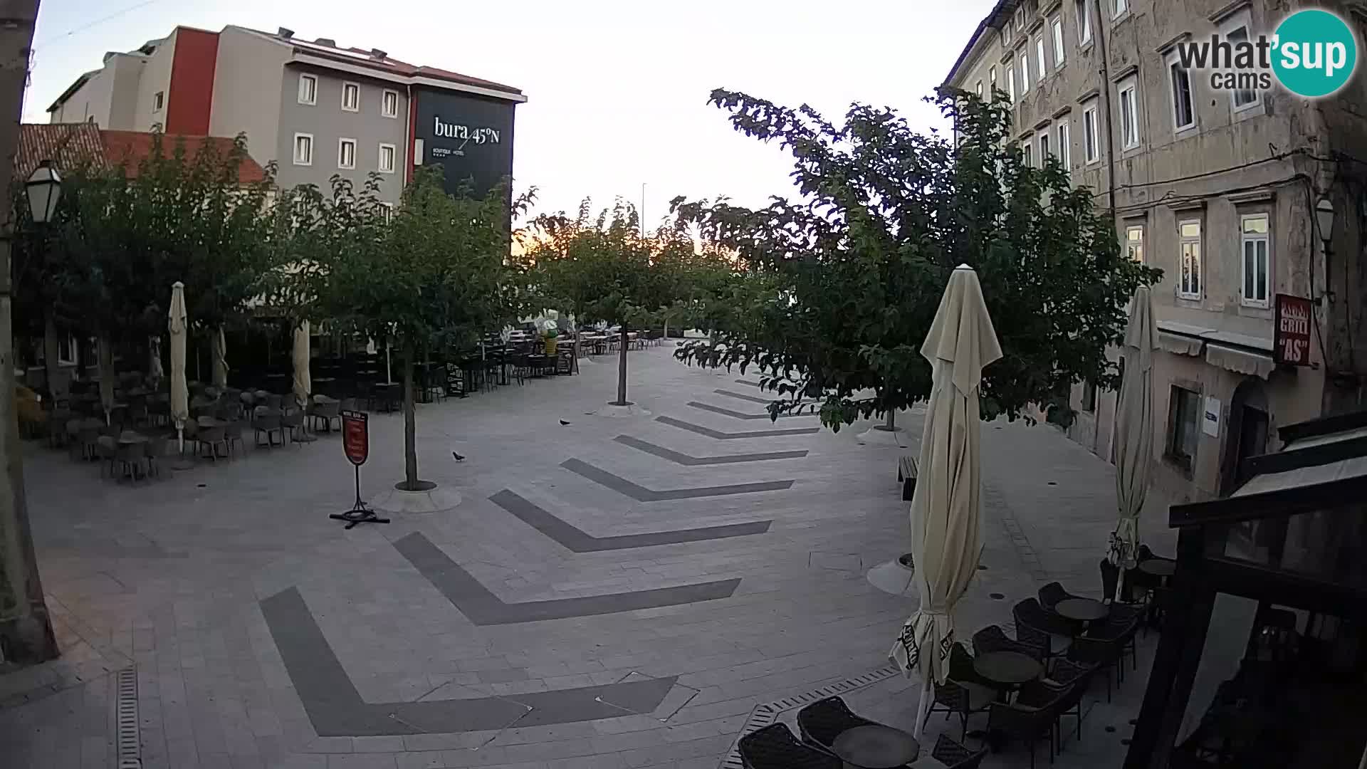 Center of Senj city – Pavlin square – Live Cam Dalmatia