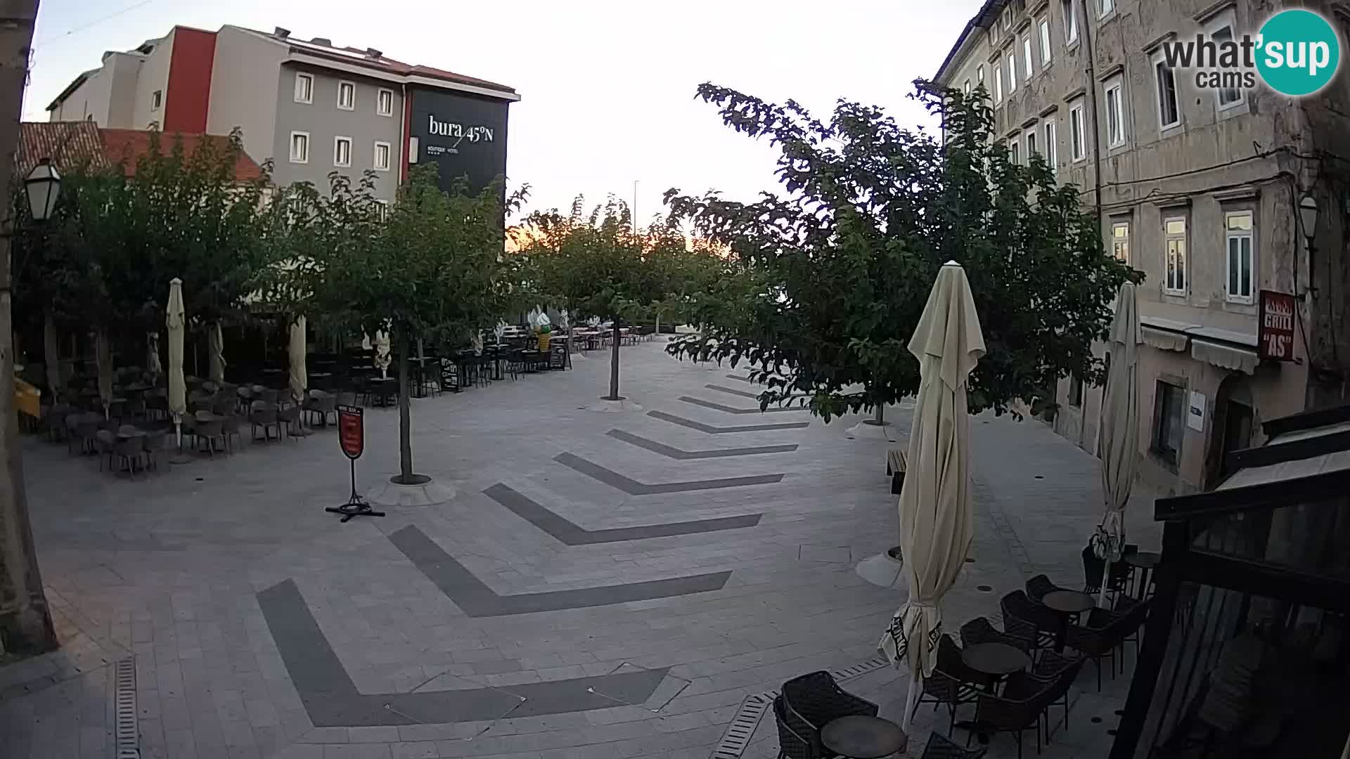 Center of Senj city – Pavlin square – Live Cam Dalmatia