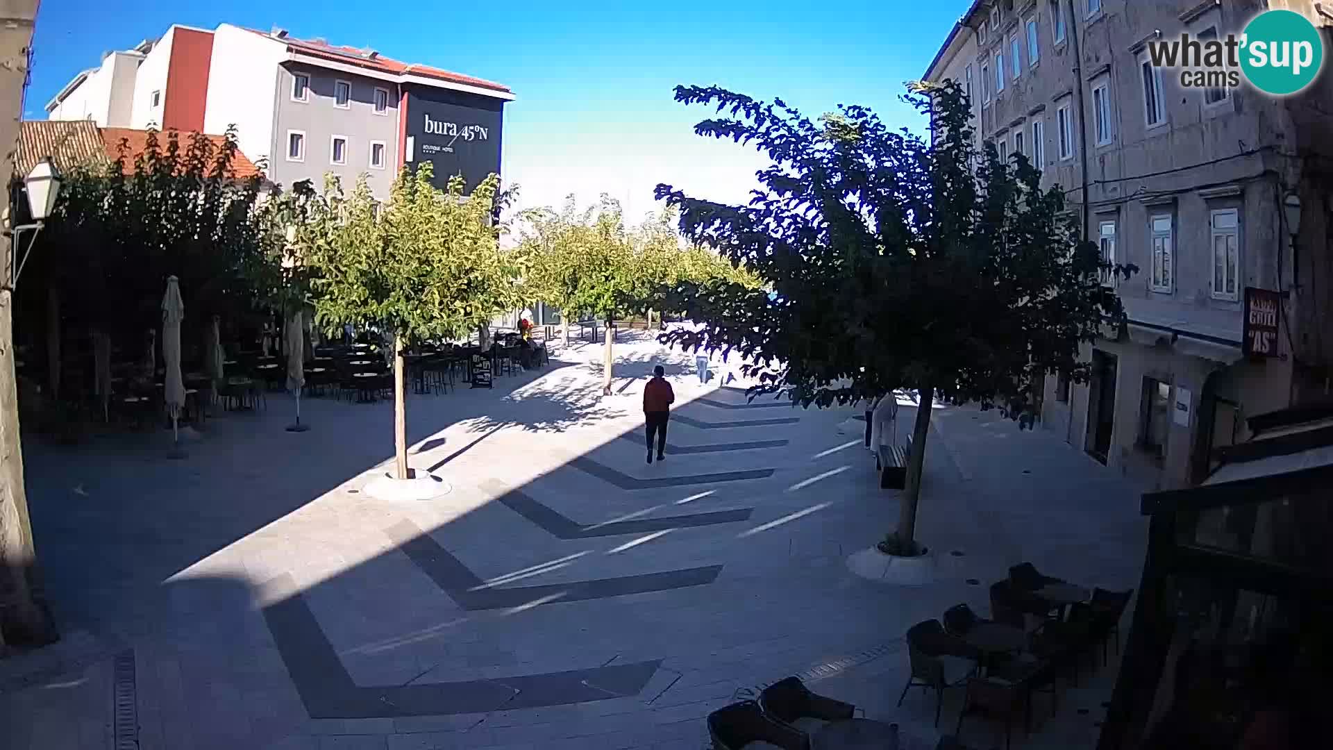Zentrum der Stadt Senj – Pavlin platz – Live Cam Dalmatia
