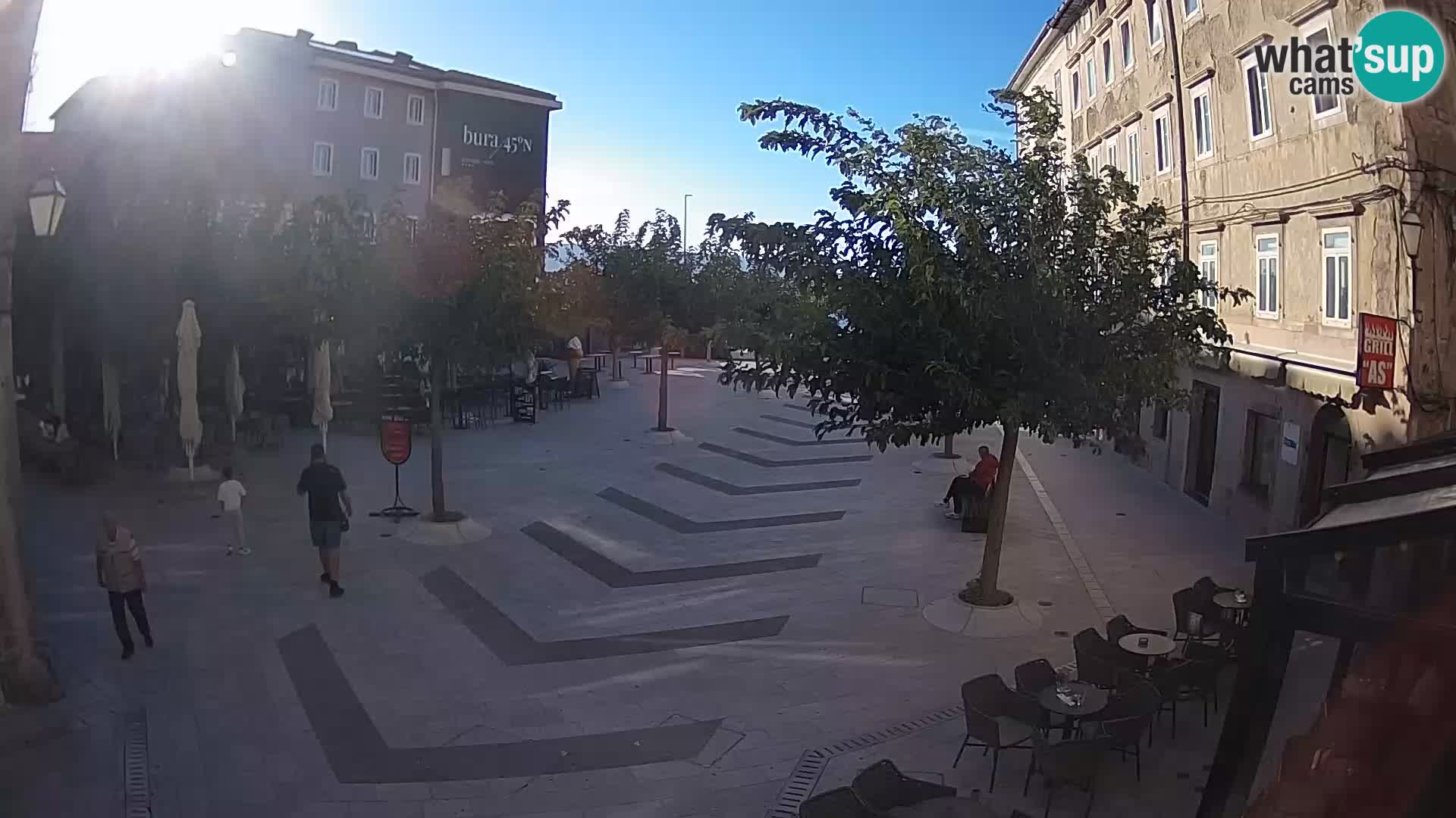 Centre de la ville de Senj – Place Pavlin – Live Cam Dalmatie