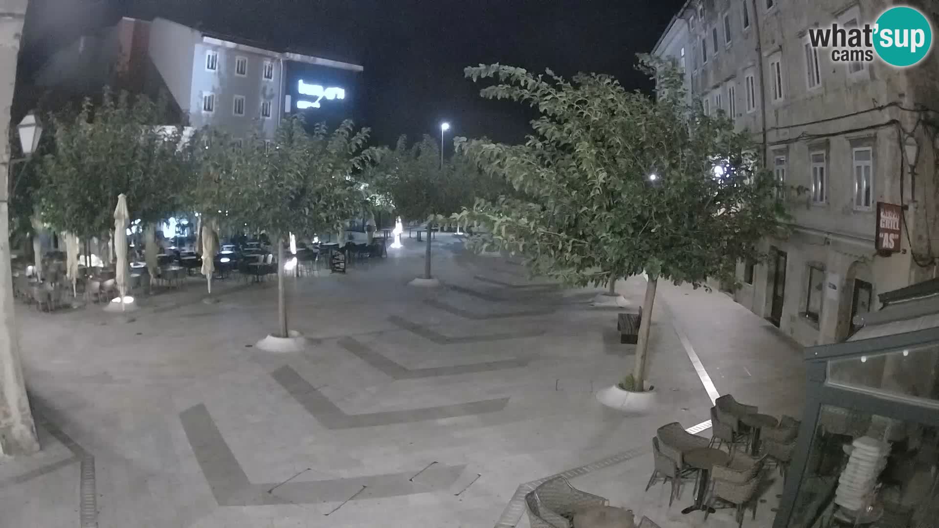 Center mesta Senj – Pavlinski trg – spletne kamere Dalmacija