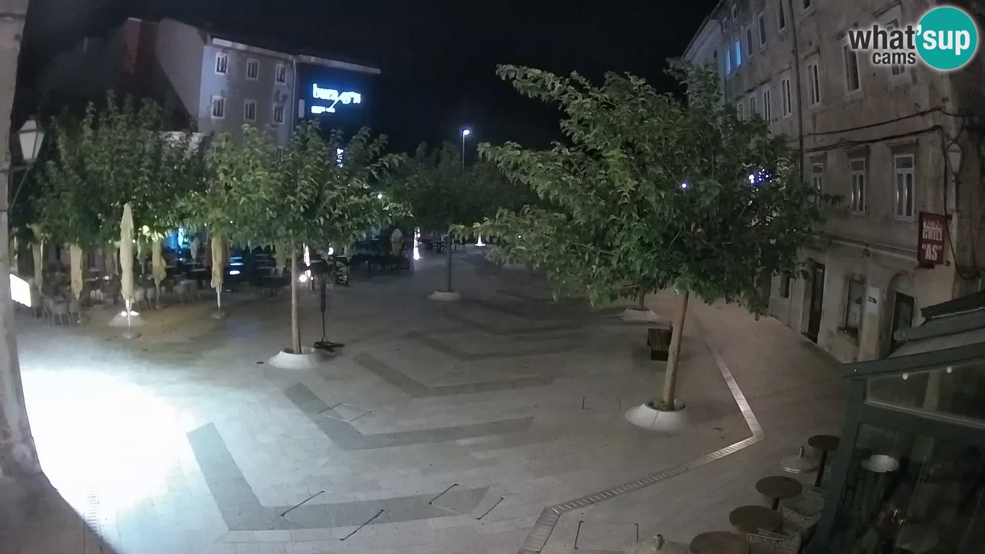 Center mesta Senj – Pavlinski trg – spletne kamere Dalmacija