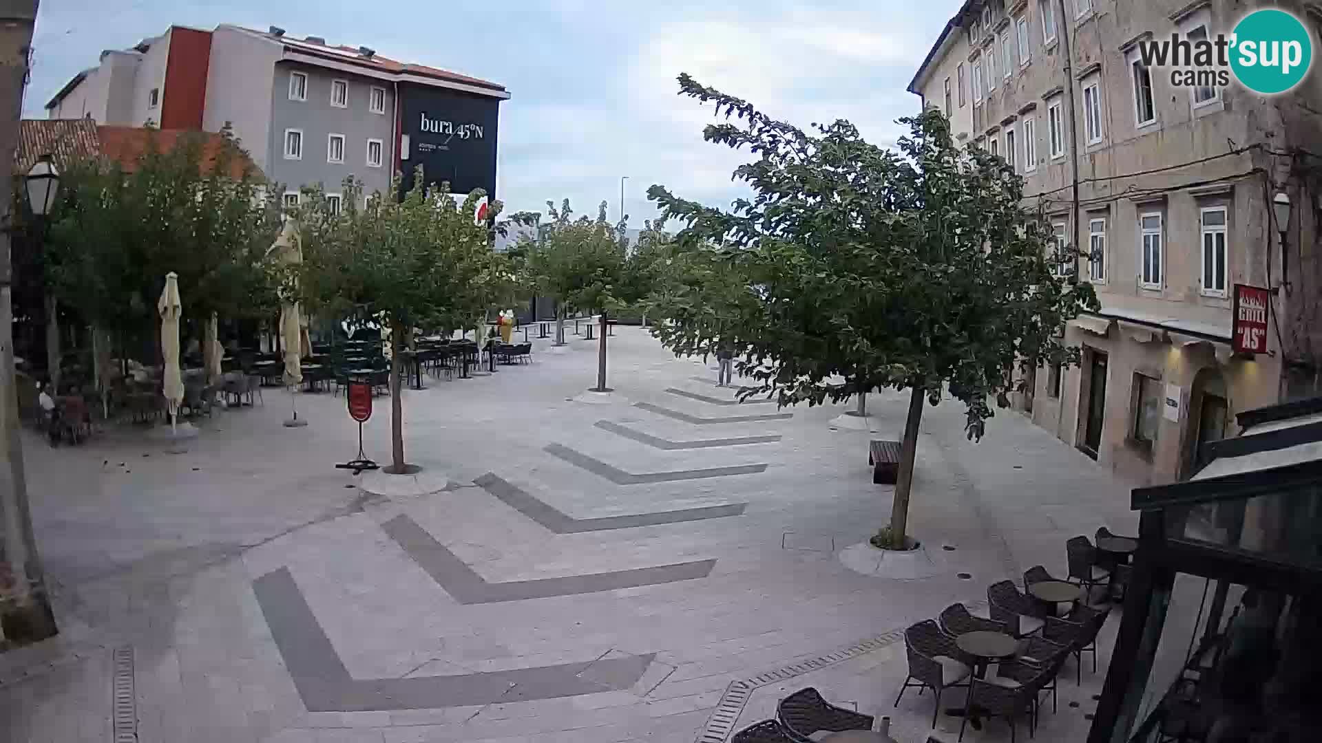 Centro della città di Senj – Piazza Pavlin – Live Cam Dalmazia