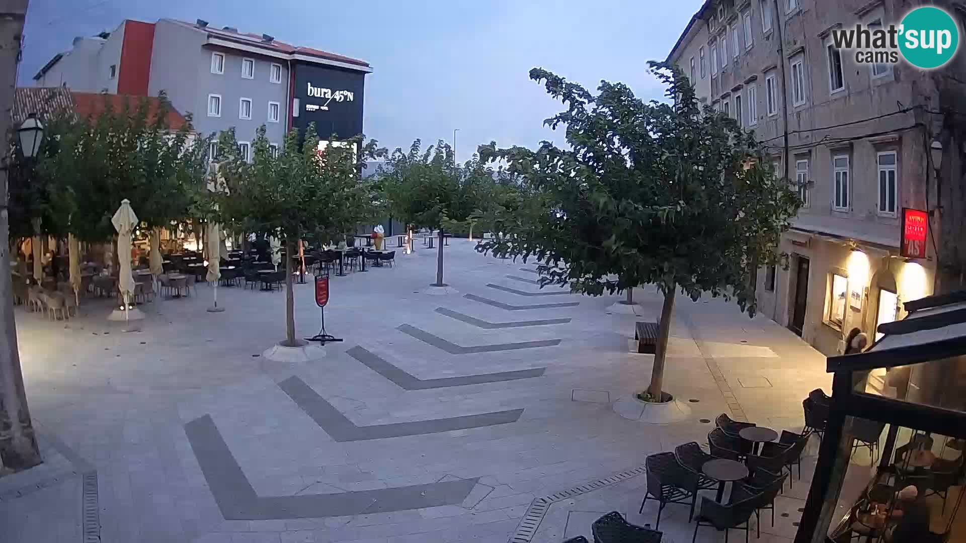 Center of Senj city – Pavlin square – Live Cam Dalmatia