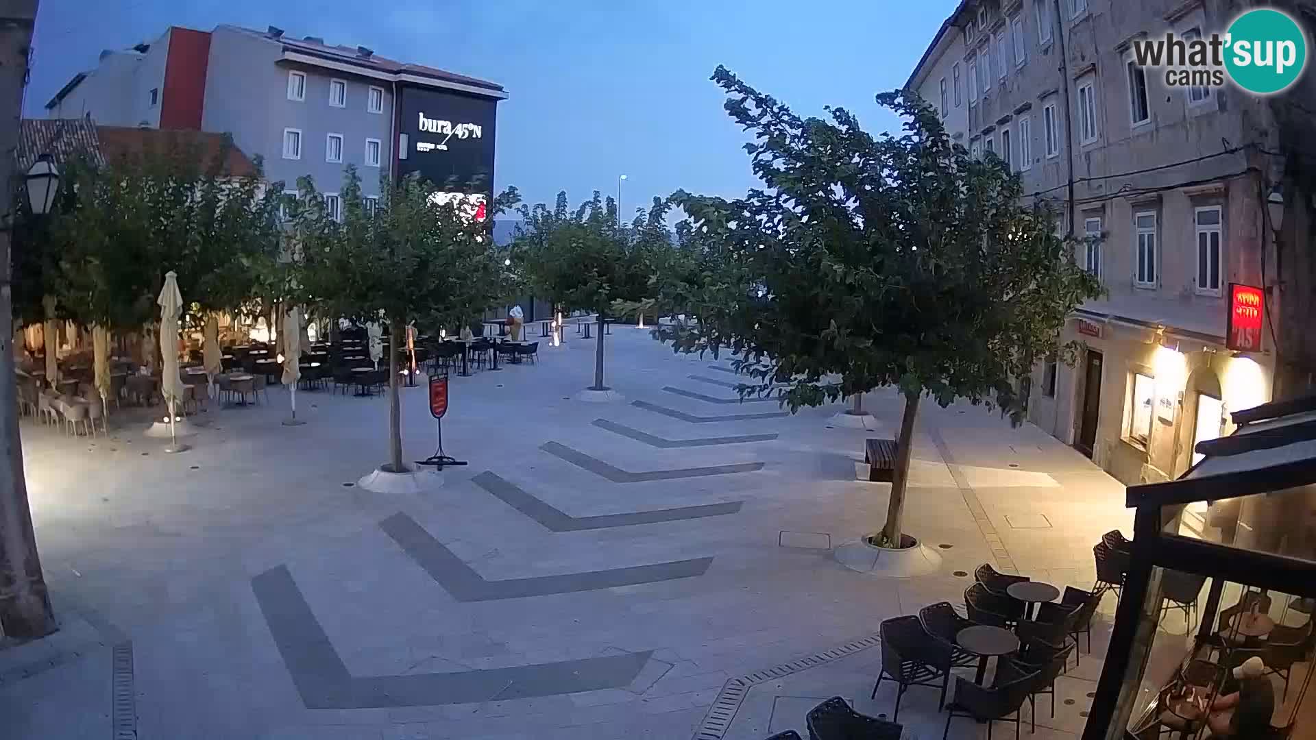 Center of Senj city – Pavlin square – Live Cam Dalmatia