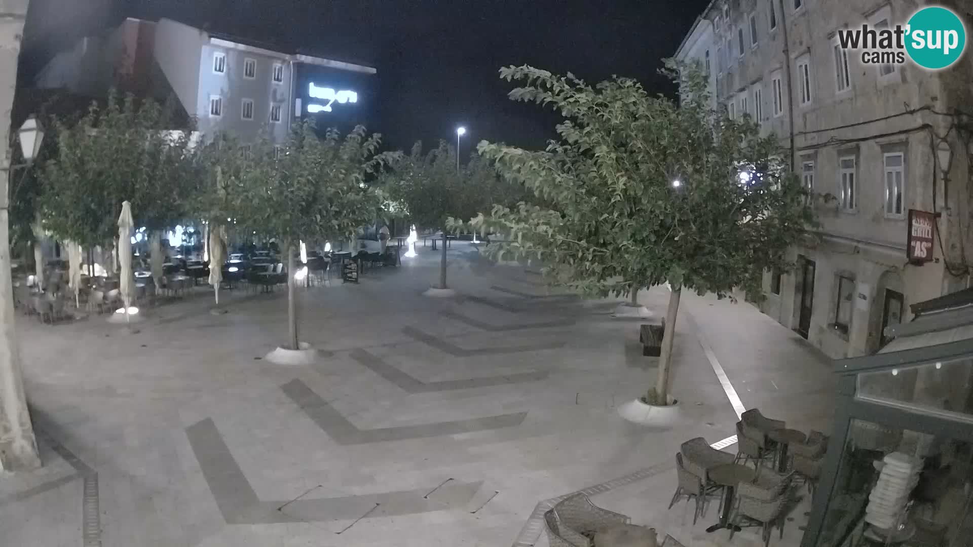 Zentrum der Stadt Senj – Pavlin platz – Live Cam Dalmatia